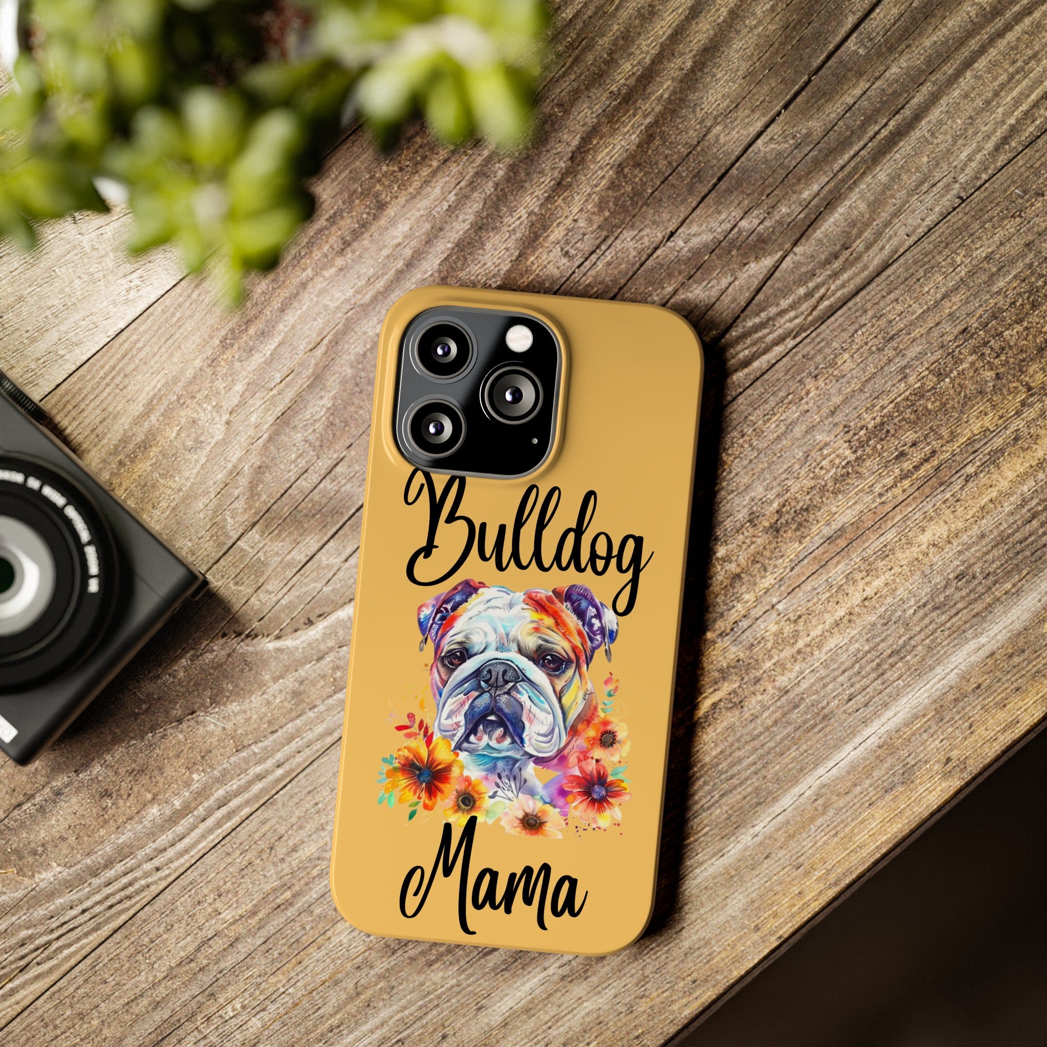 Bulldog Mama iPhone Cases (Engish)