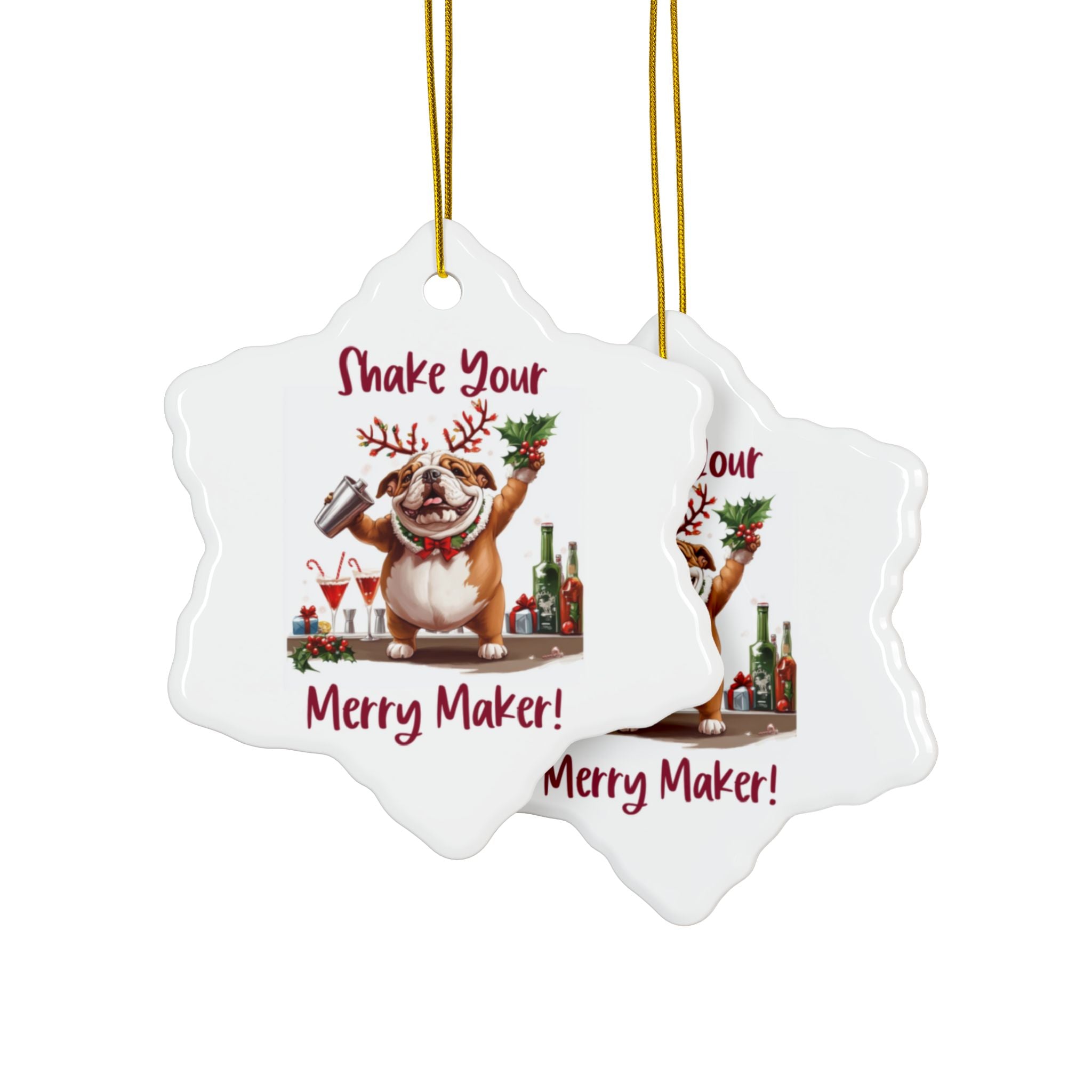 Shake Your Merry Maker Xmas Ornament (1pc, 3pcs, 5pcs, 10pcs/English)