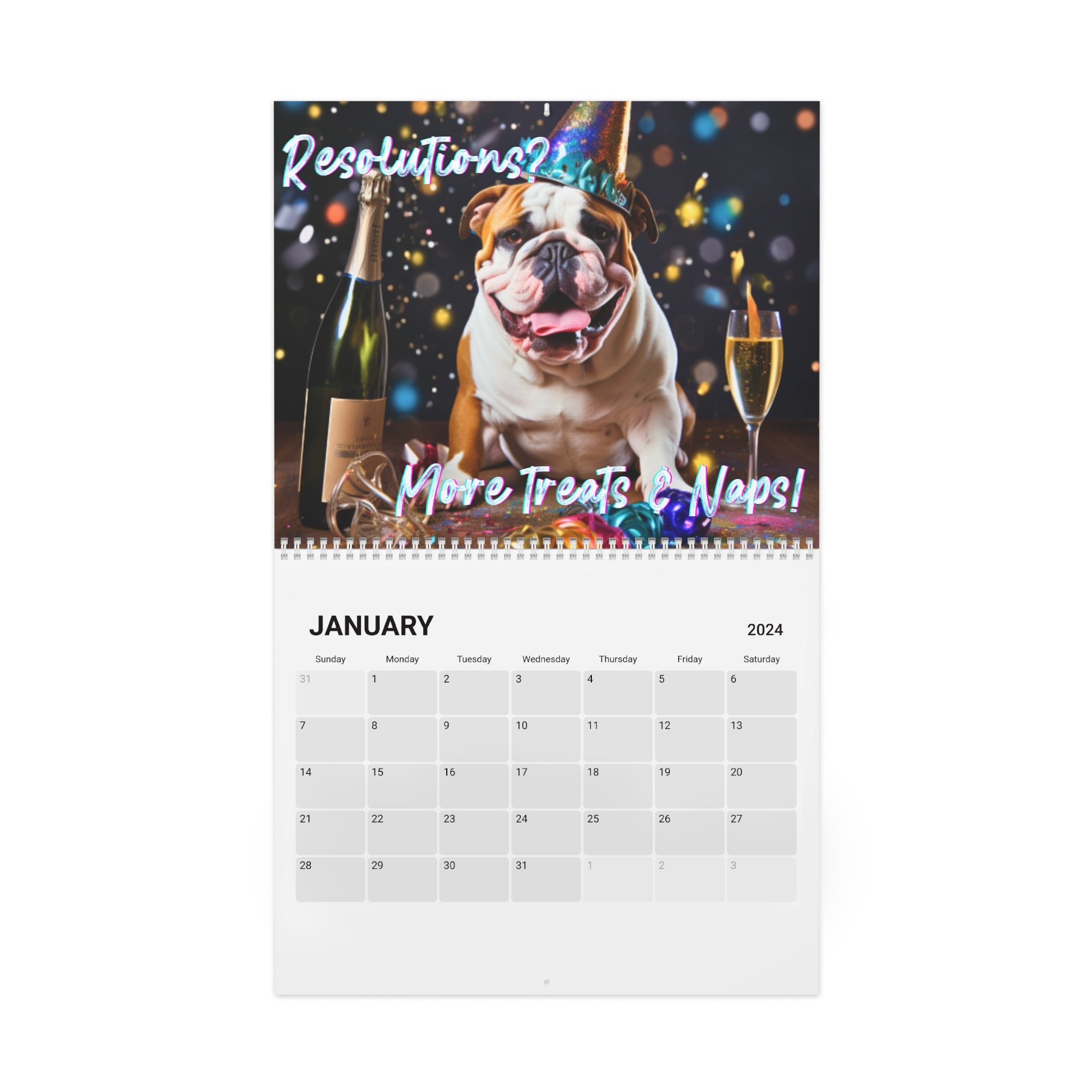 Tipsy Bully 2024 Wall Calendar