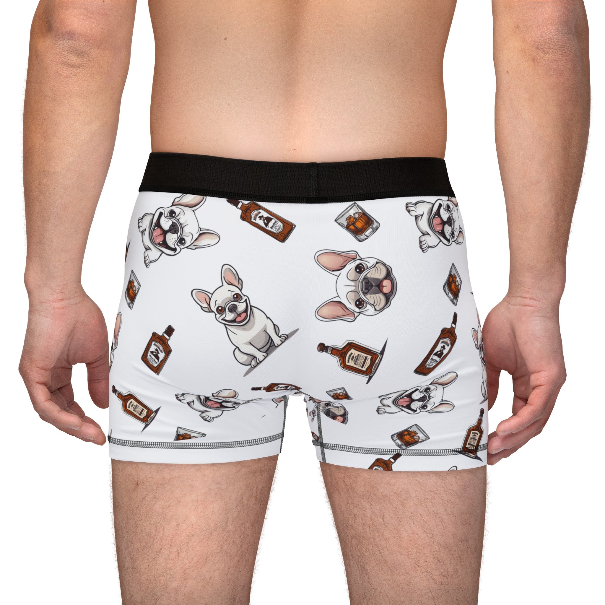 Tipsy Bully Bulldogs & Bourbon Men's Underwear (French/White)
