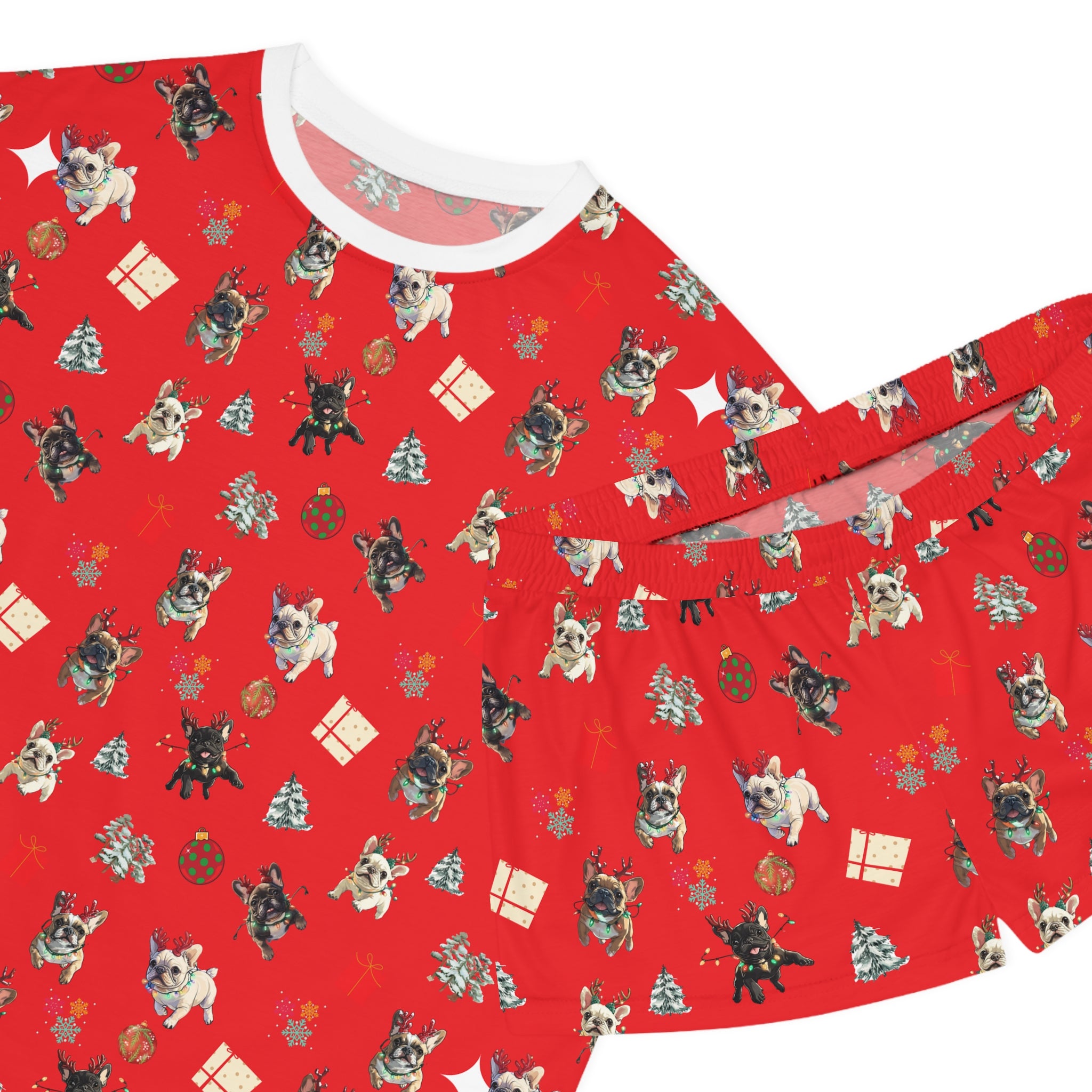"Santa's Tipsy Crew" Women’s Pajama Set (French)