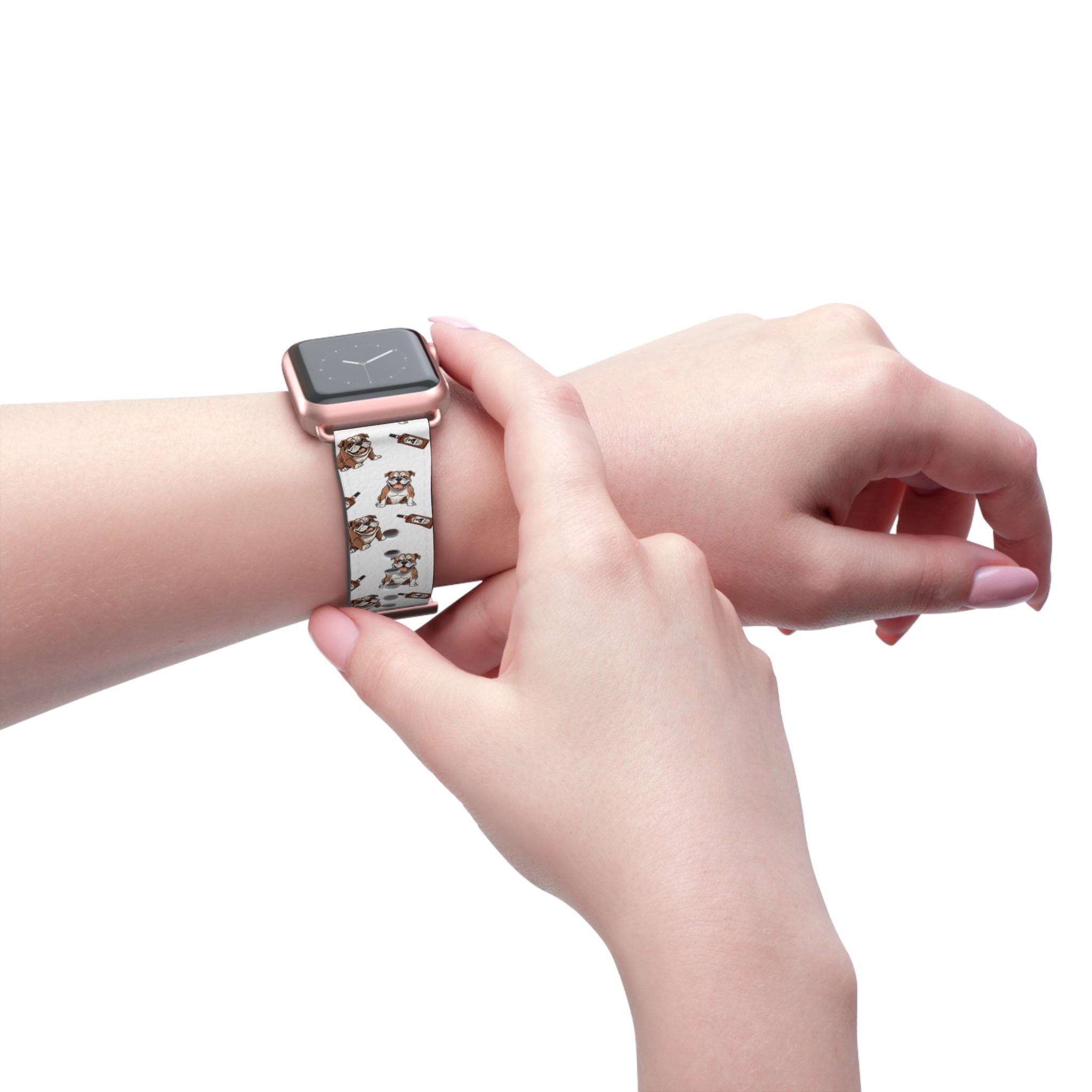 Bulldog Apple Watch Bands (English/Bourbon)