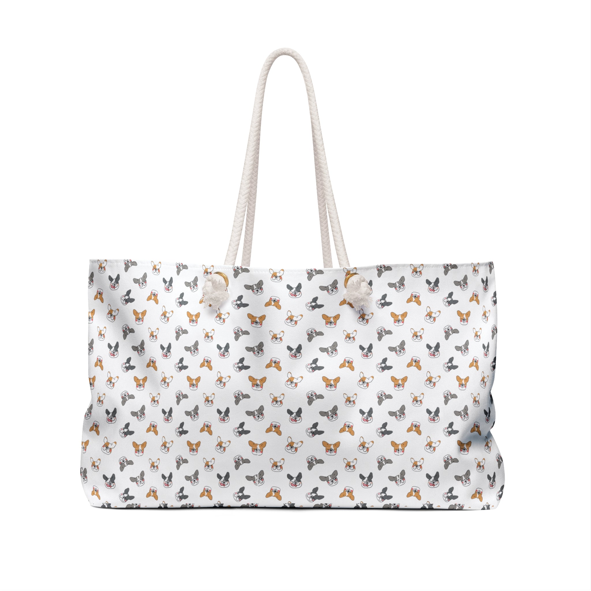 Bulldog Bliss All-Over-Print Weekender Bag (French)