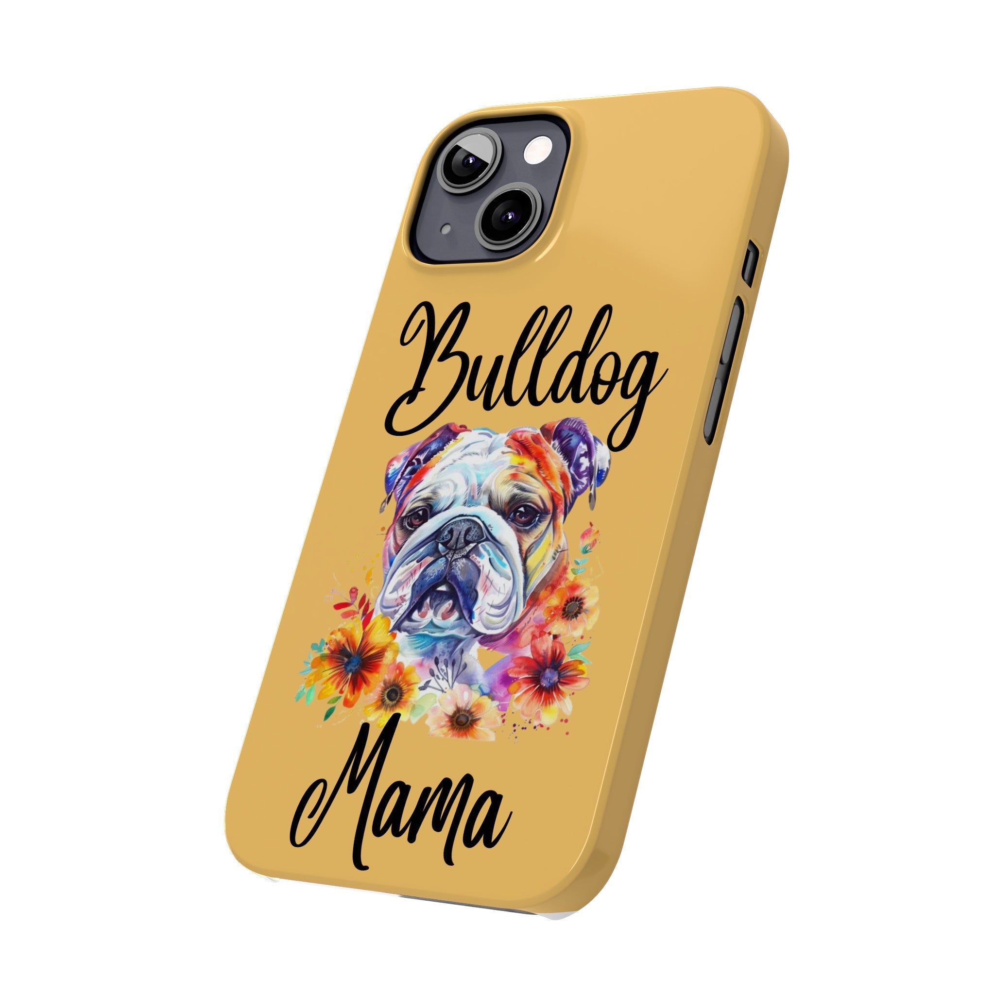 Bulldog Mama iPhone Cases (Engish)