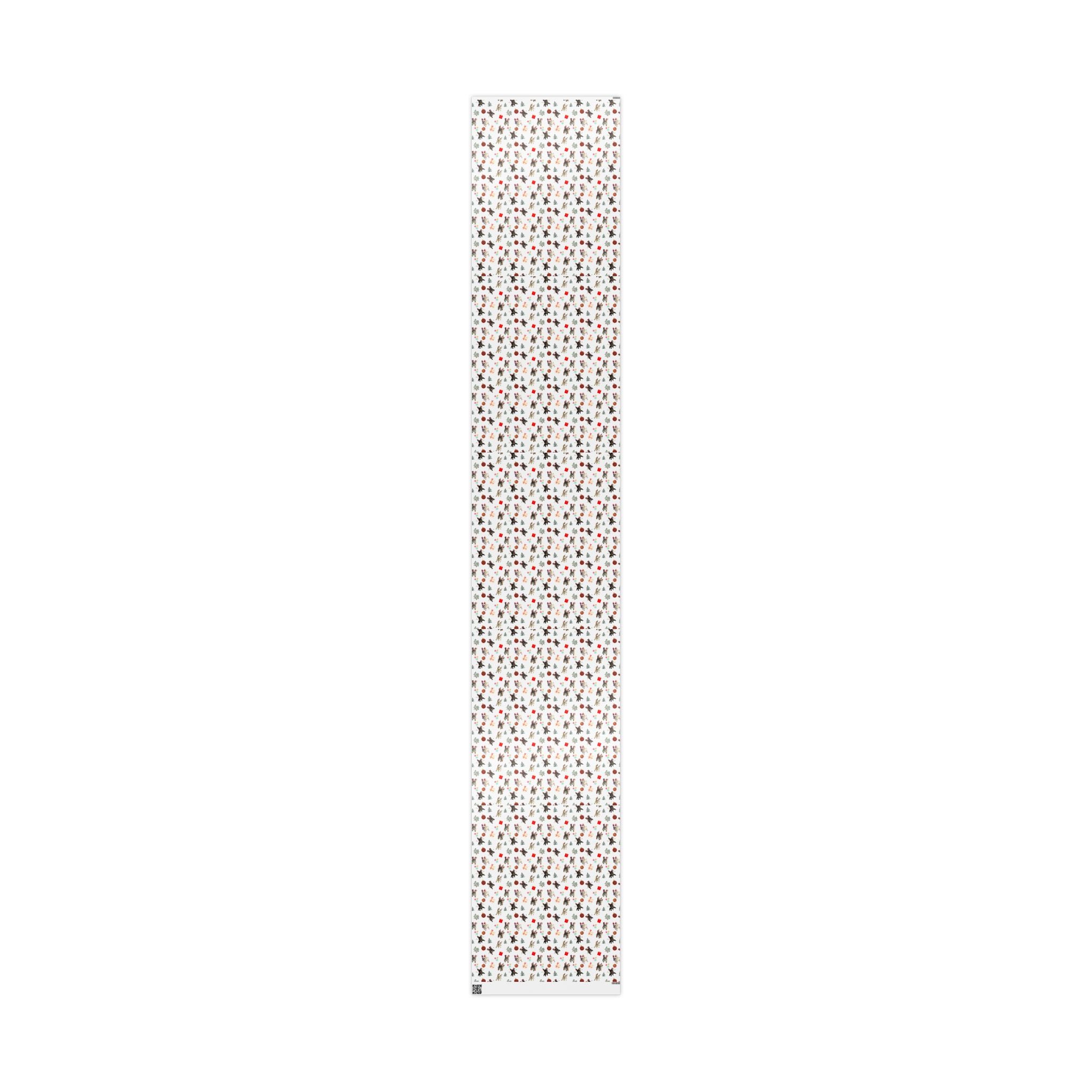 "Santa’s Tipsy Crew" Christmas Wrapping Paper (French)