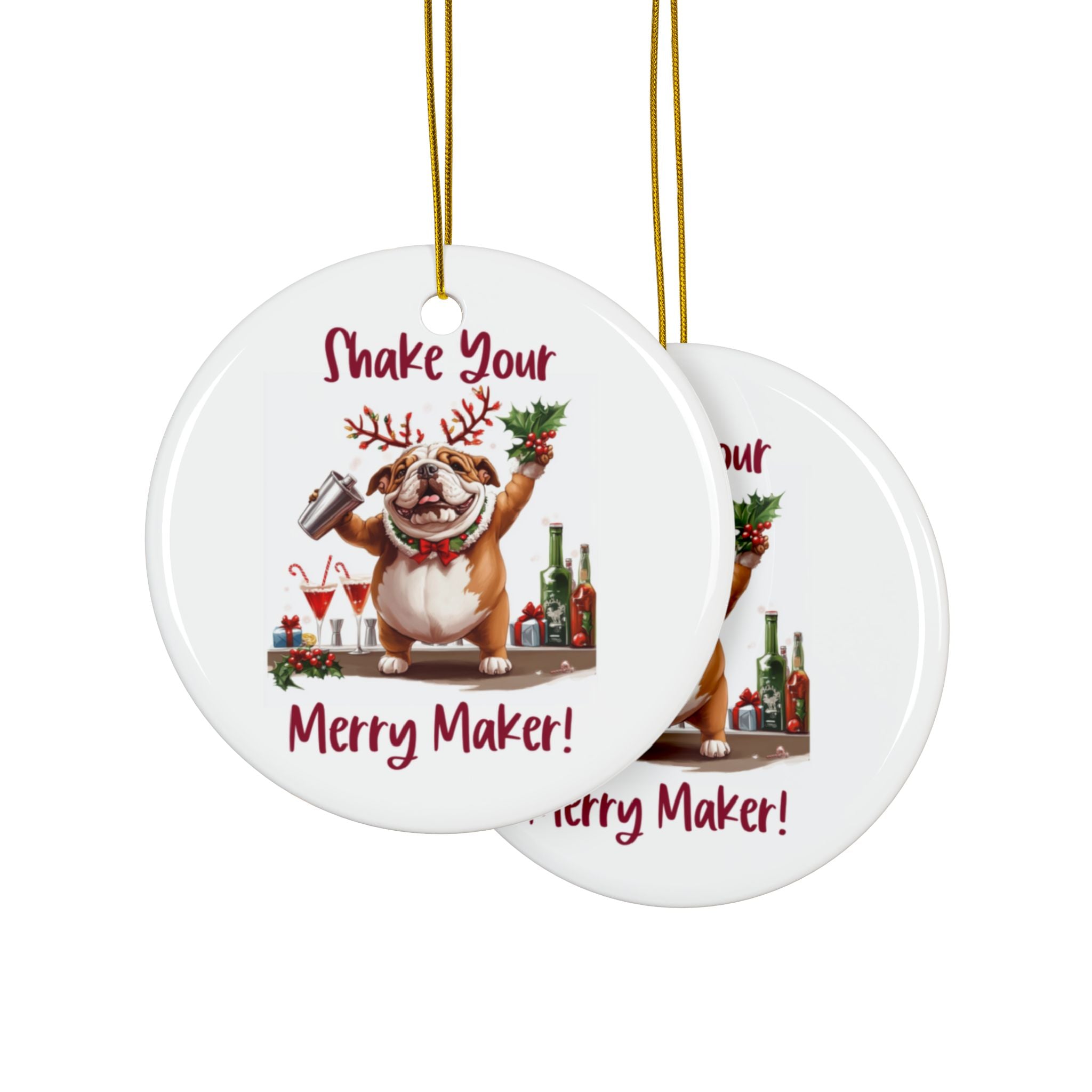 Shake Your Merry Maker Xmas Ornament (1pc, 3pcs, 5pcs, 10pcs/English)