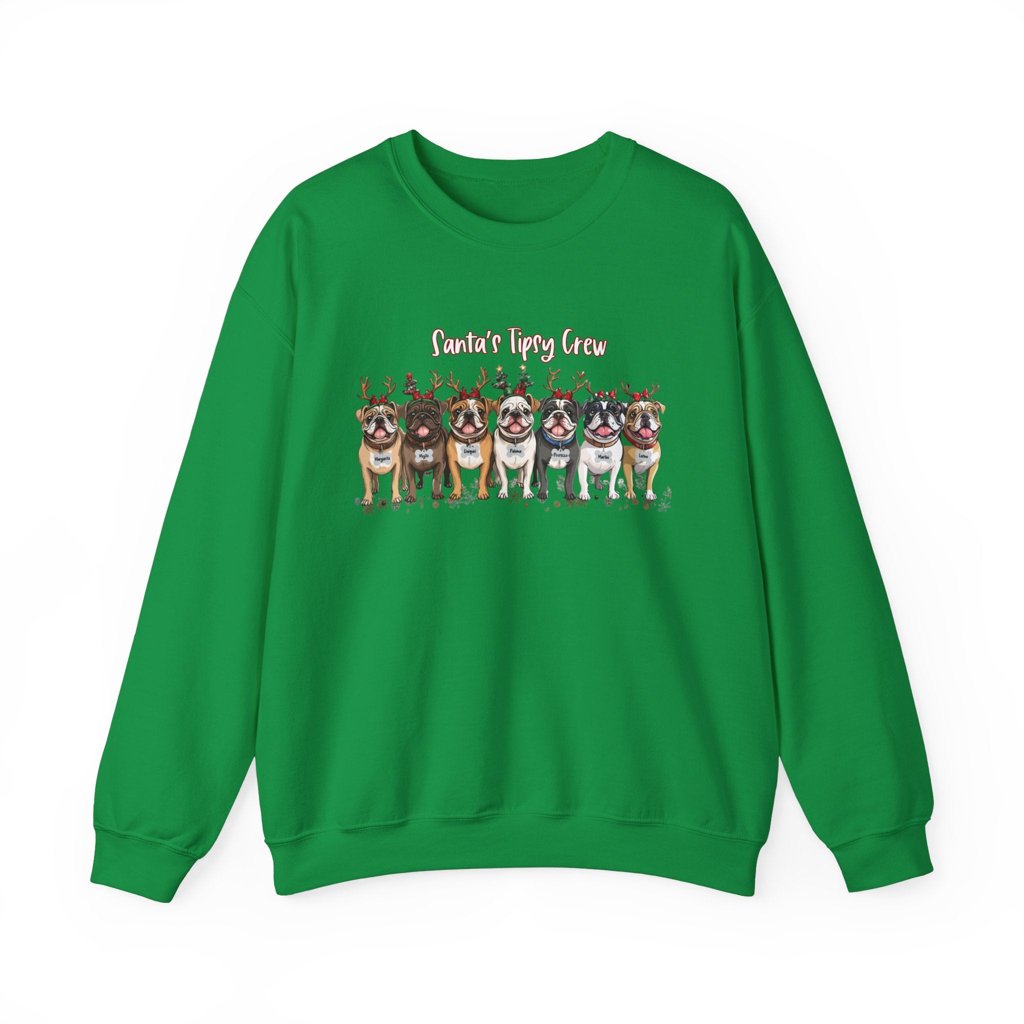 “Santa’s Tipsy Crew” Christmas Crewneck Sweatshirt - Unisex (English)
