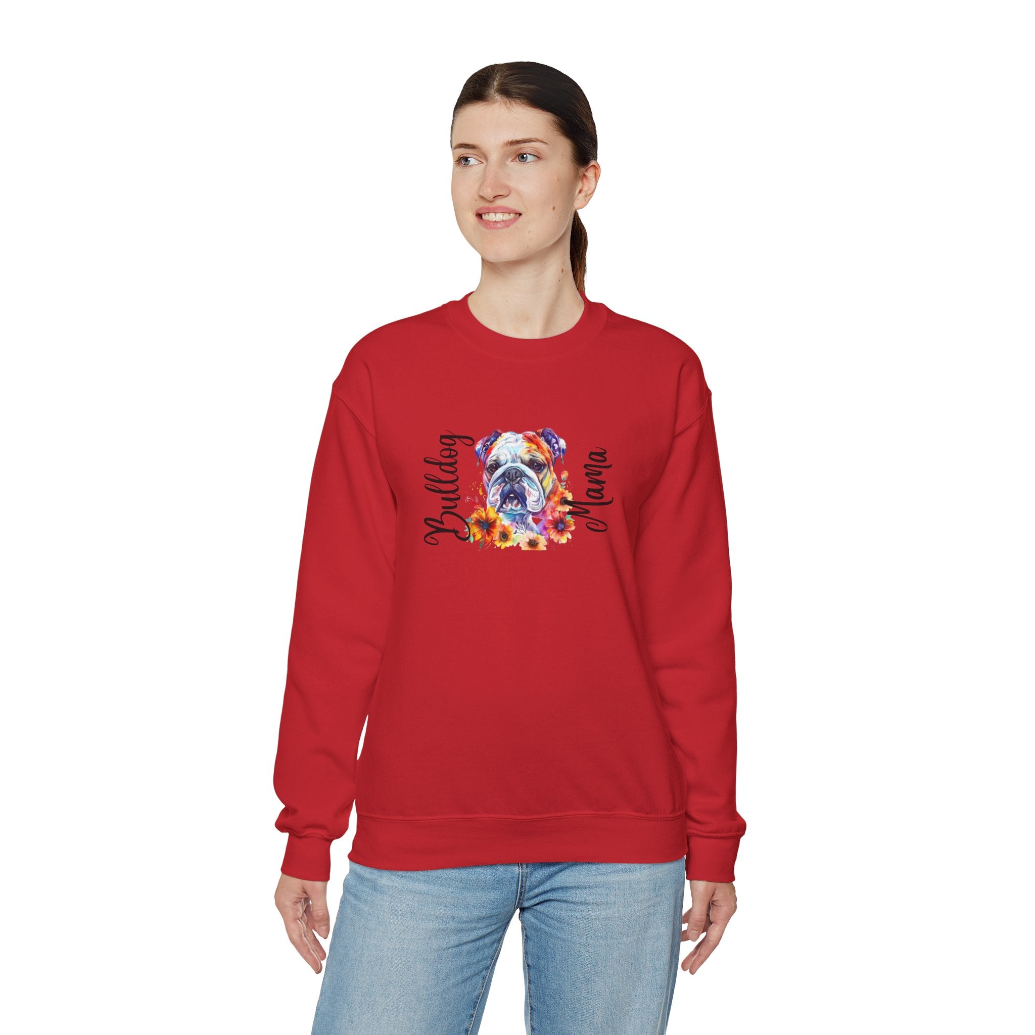 Bulldog Mama crew neck sweatshirt (English)
