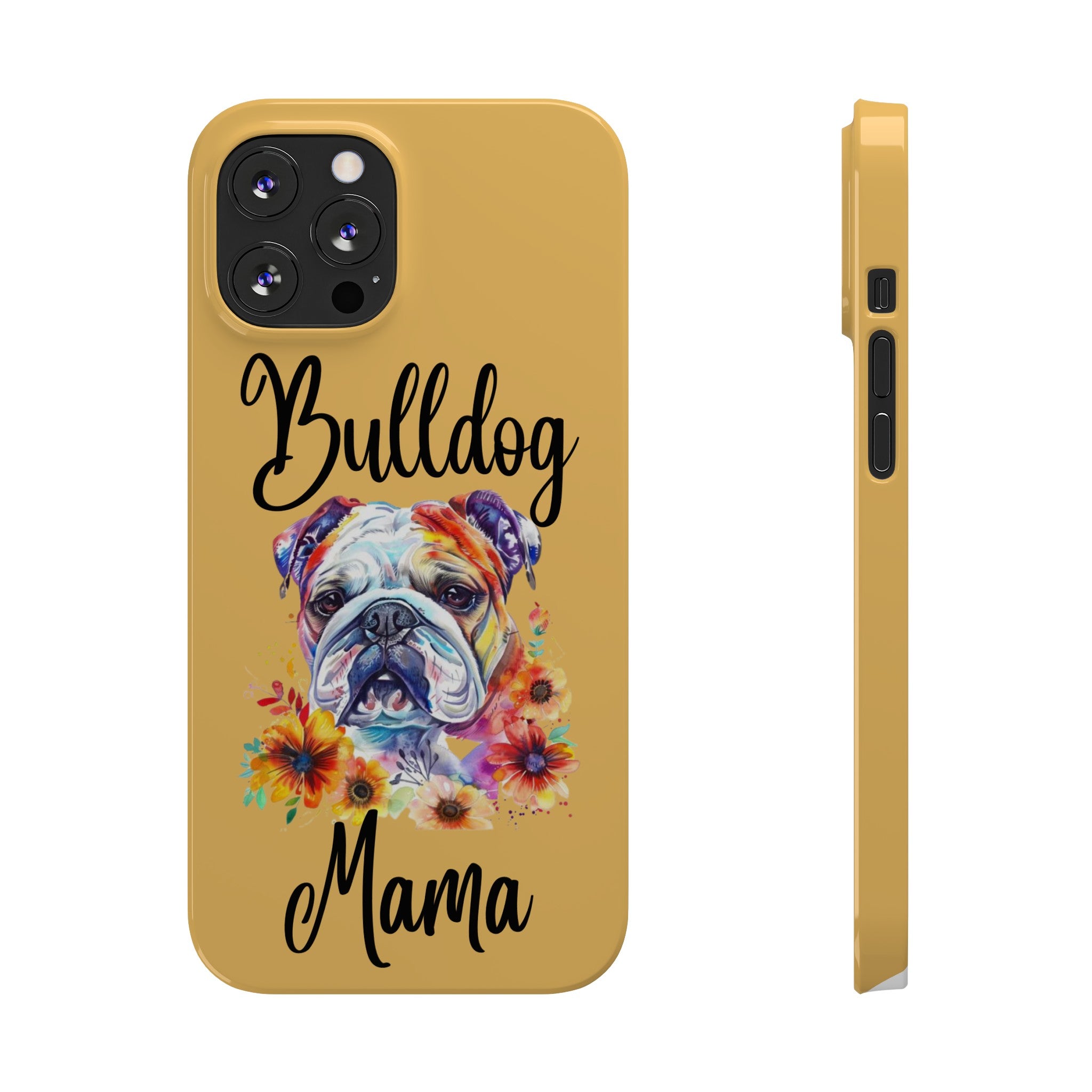 Bulldog Mama iPhone Cases (Engish)