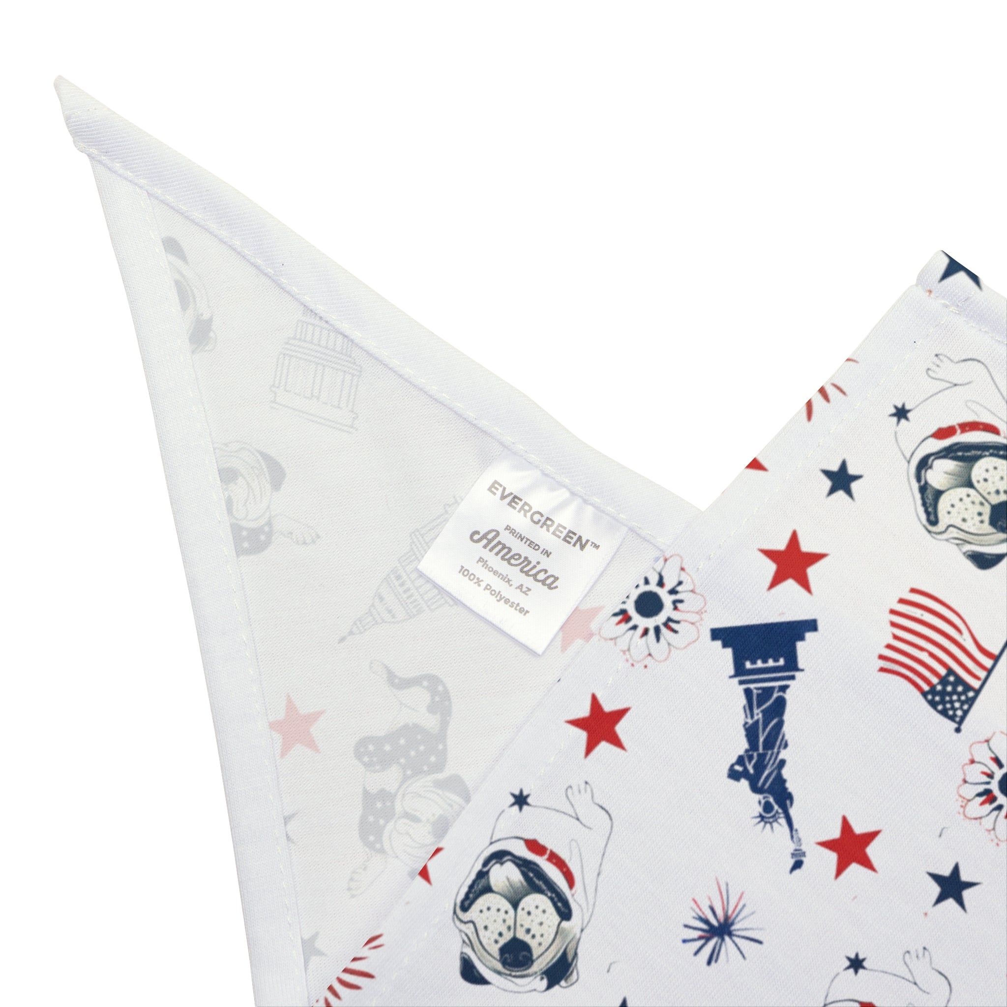 Red, White & Drool Dog Bandana (English)