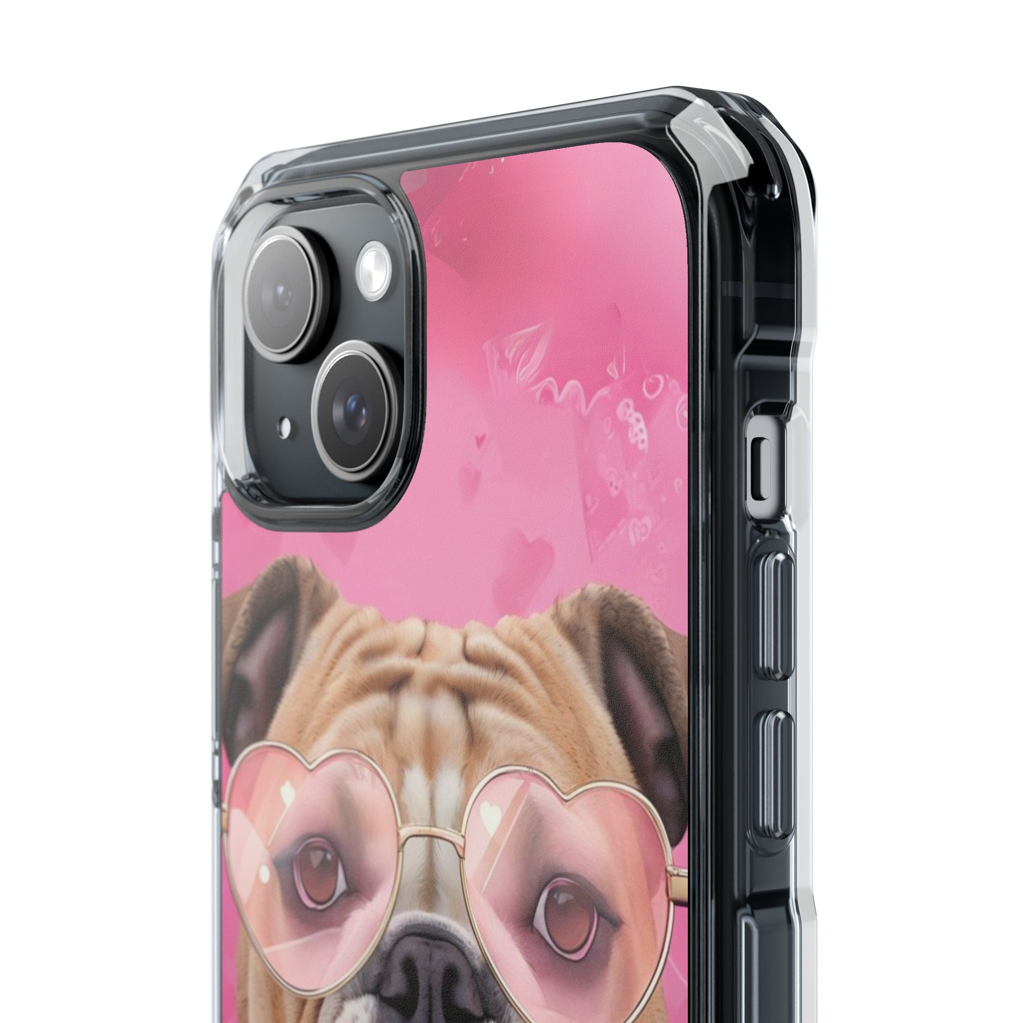 Puppy Love Protection Valentine's Day Phone Case (Tan/English)