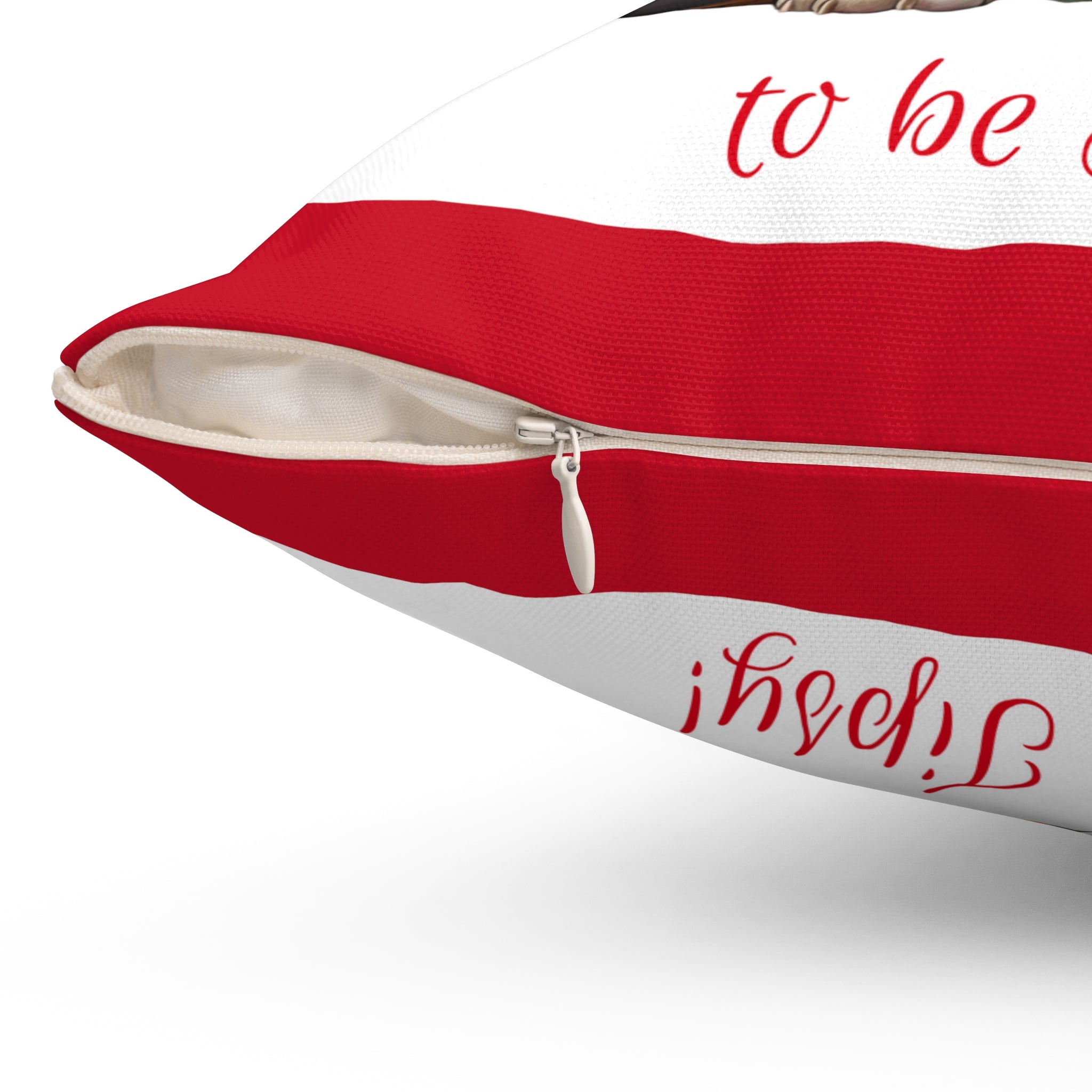 Tipsy Bully Holiday Pillow (Brown English-Tis the Season-Red)