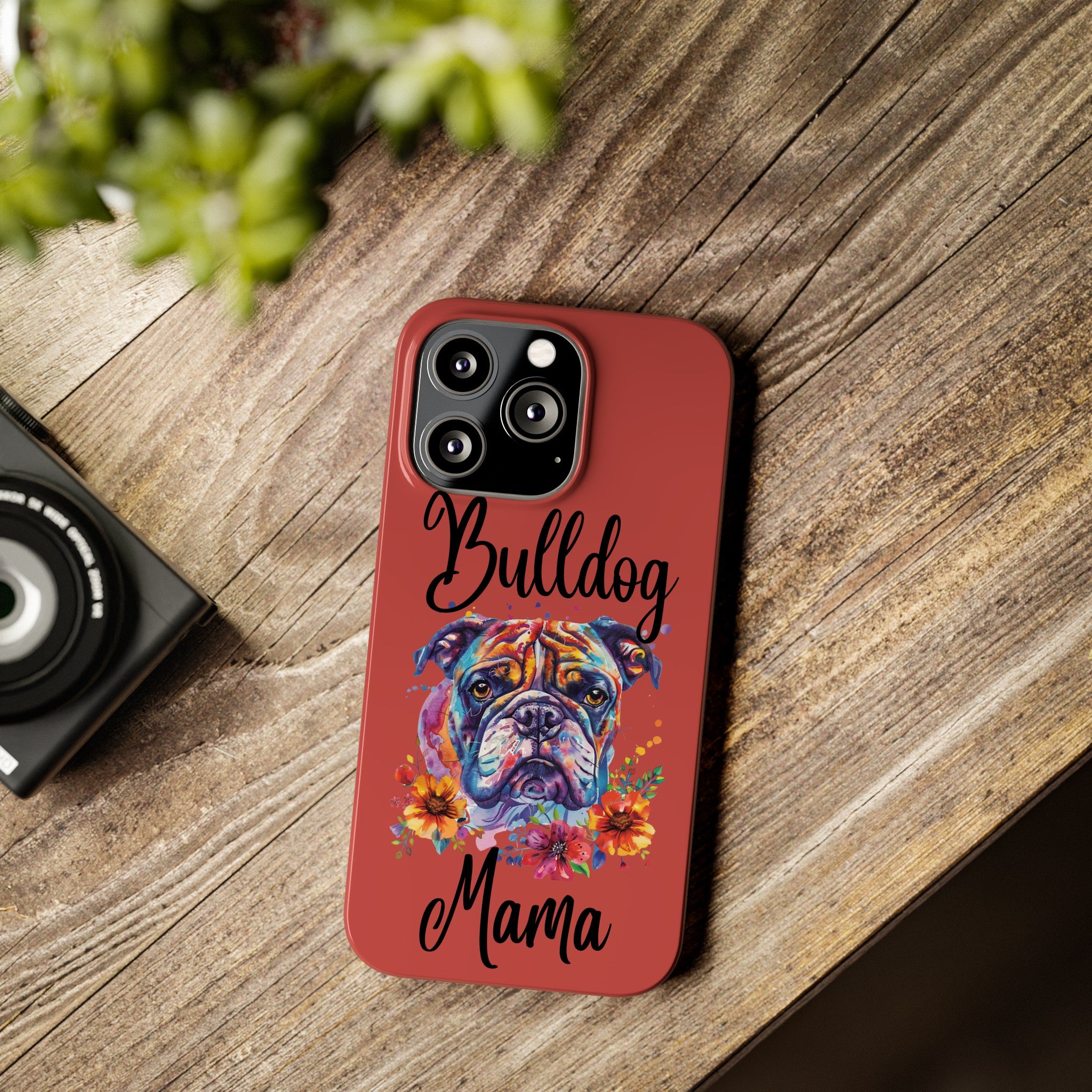 Bulldog Mama iPhone Cases (Engish)