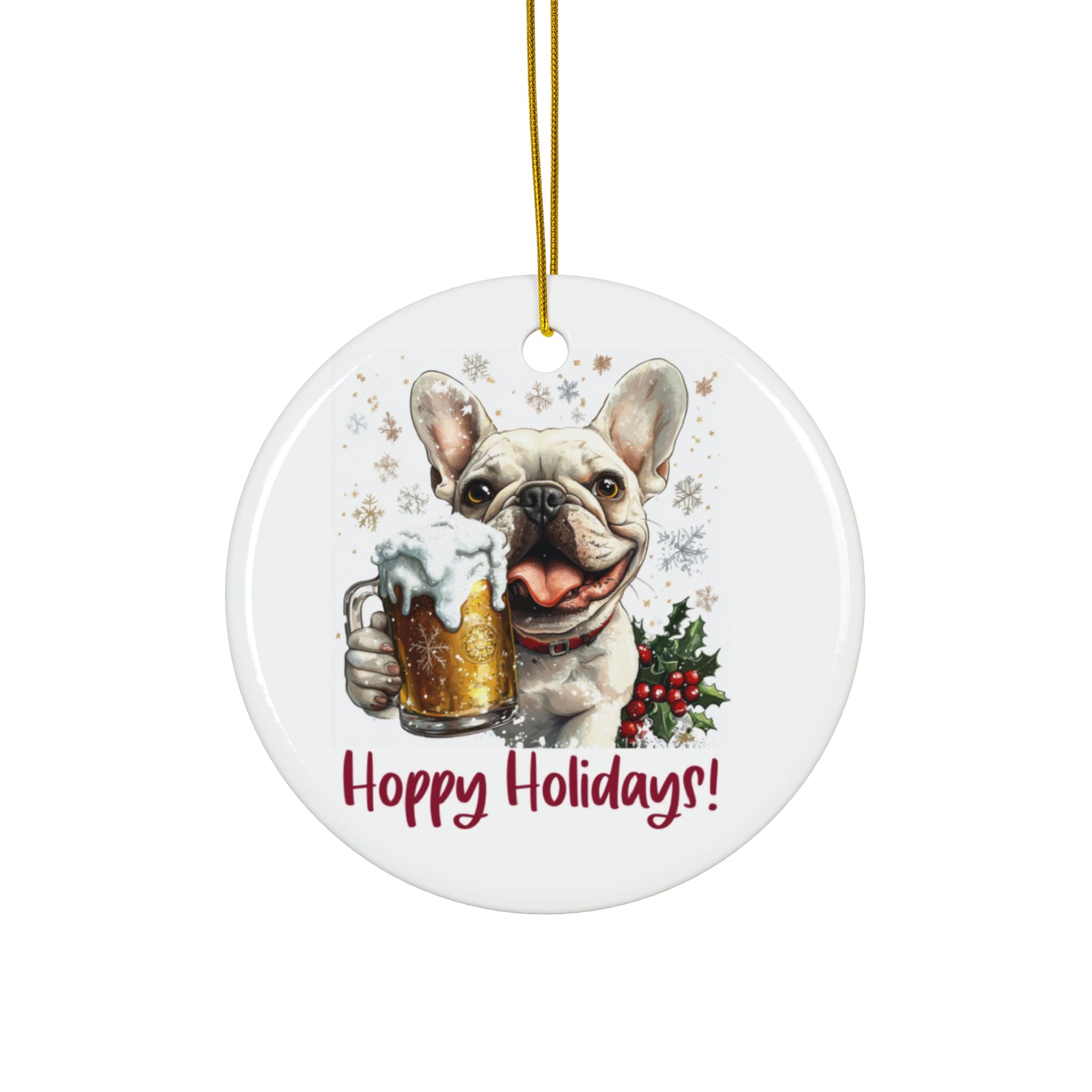 Hoppy Holidays Xmas Ornament (1pc, 3pcs, 5pcs, 10pcs/French)