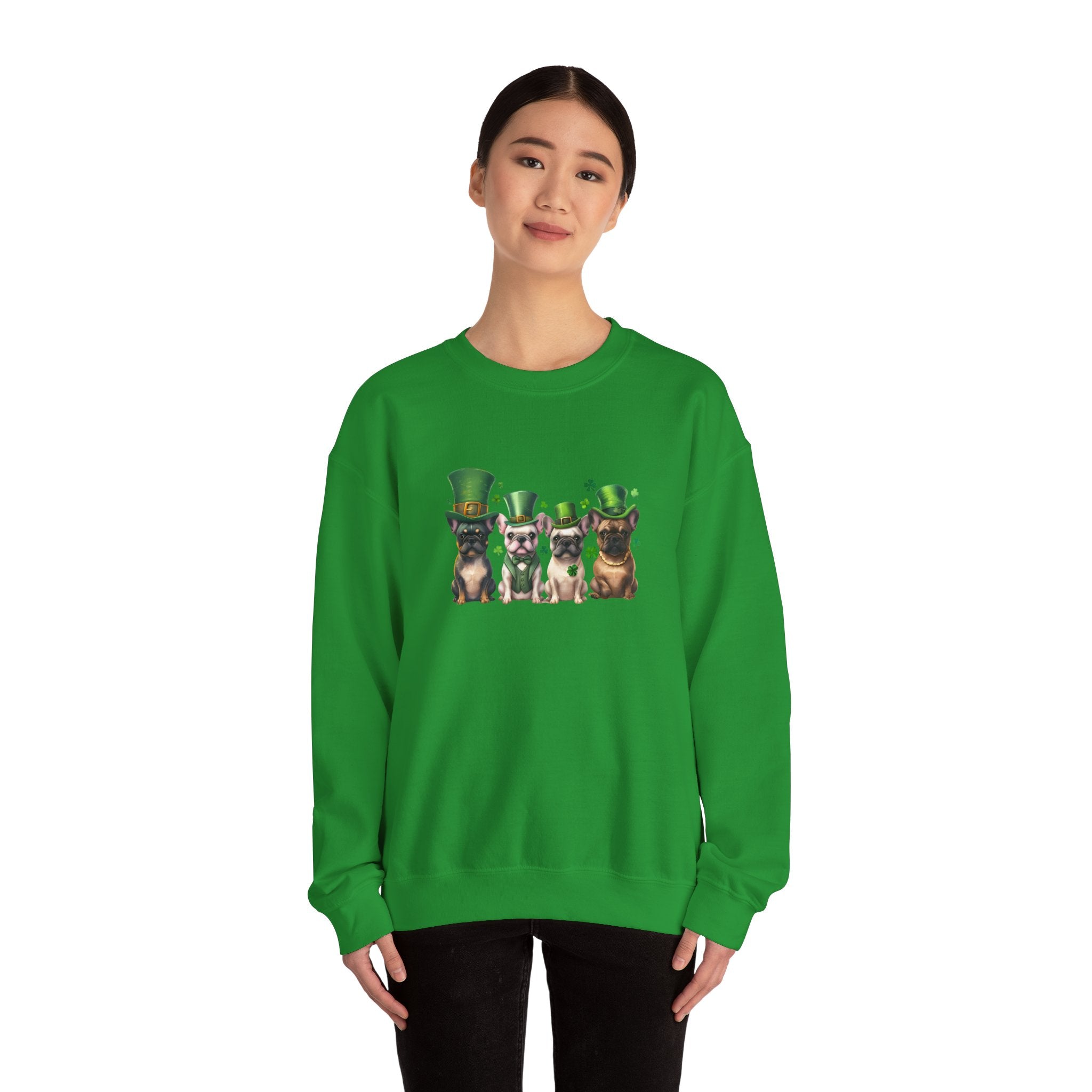 Tipsy Bully St. Patrick's Day Sweatshirt: Leprechauns (French)