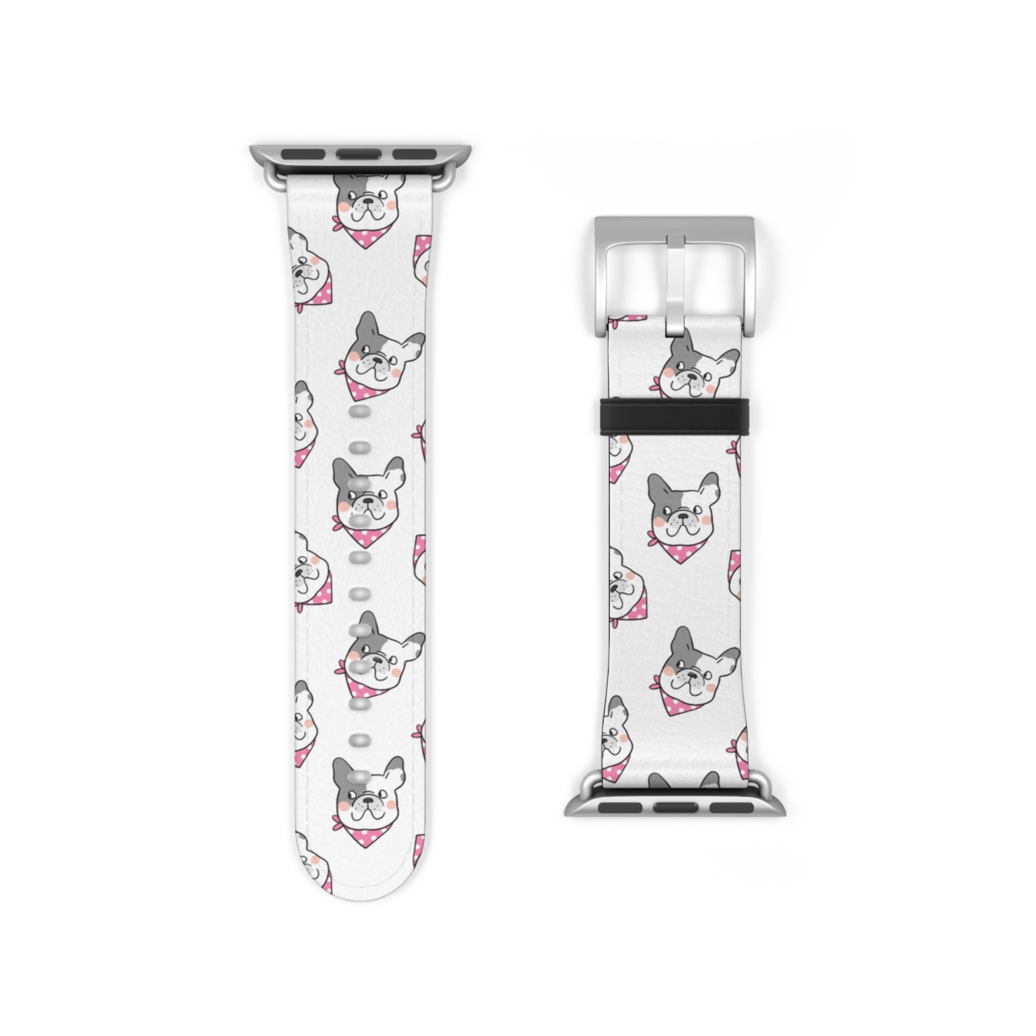 Bulldog Apple Watch Bands (French/Pink)