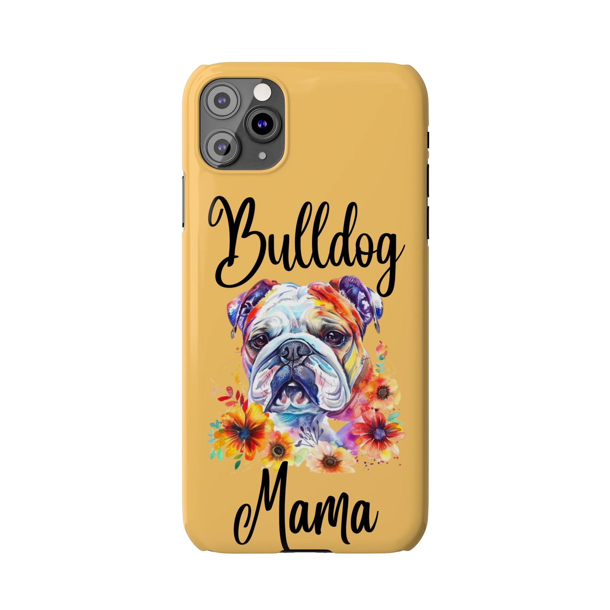 Bulldog Mama iPhone Cases (Engish)