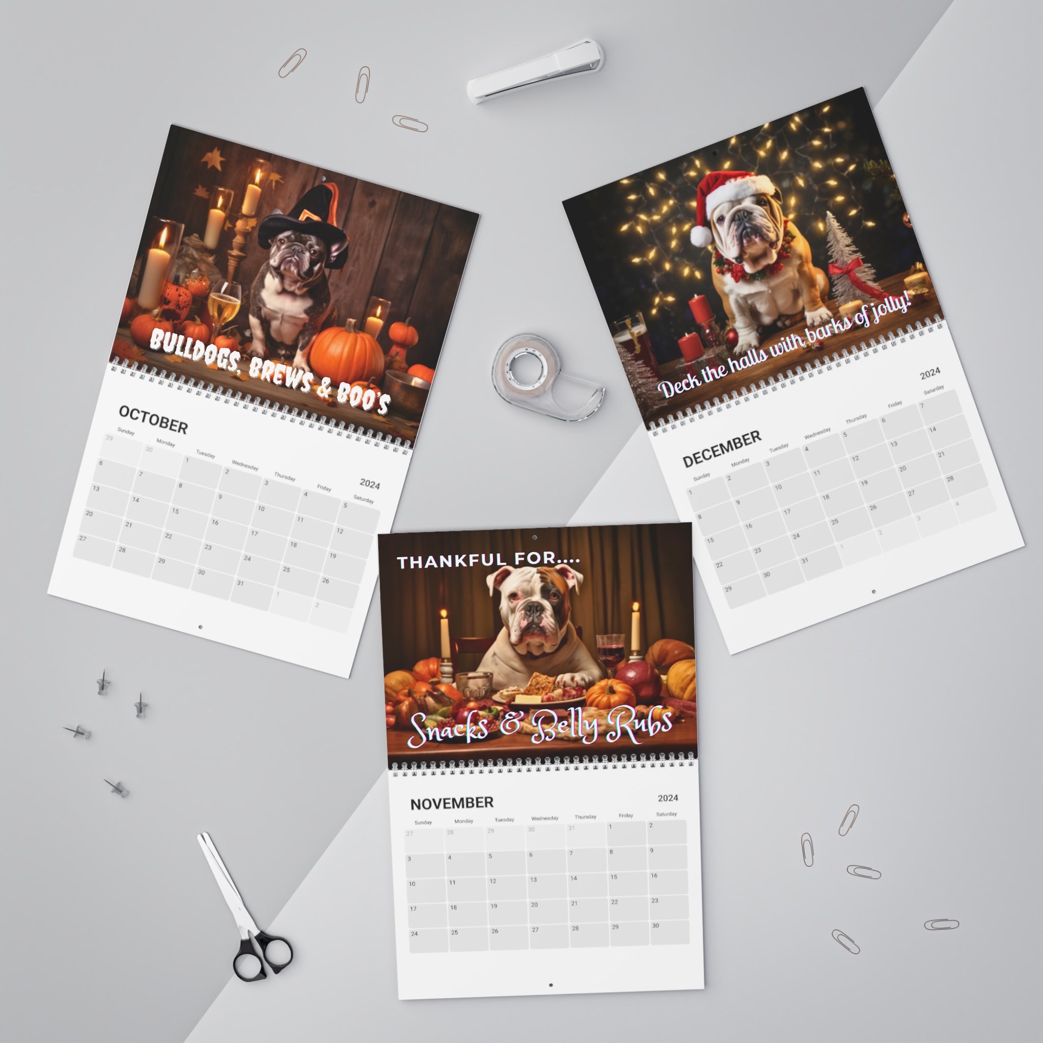 Tipsy Bully 2024 Wall Calendar