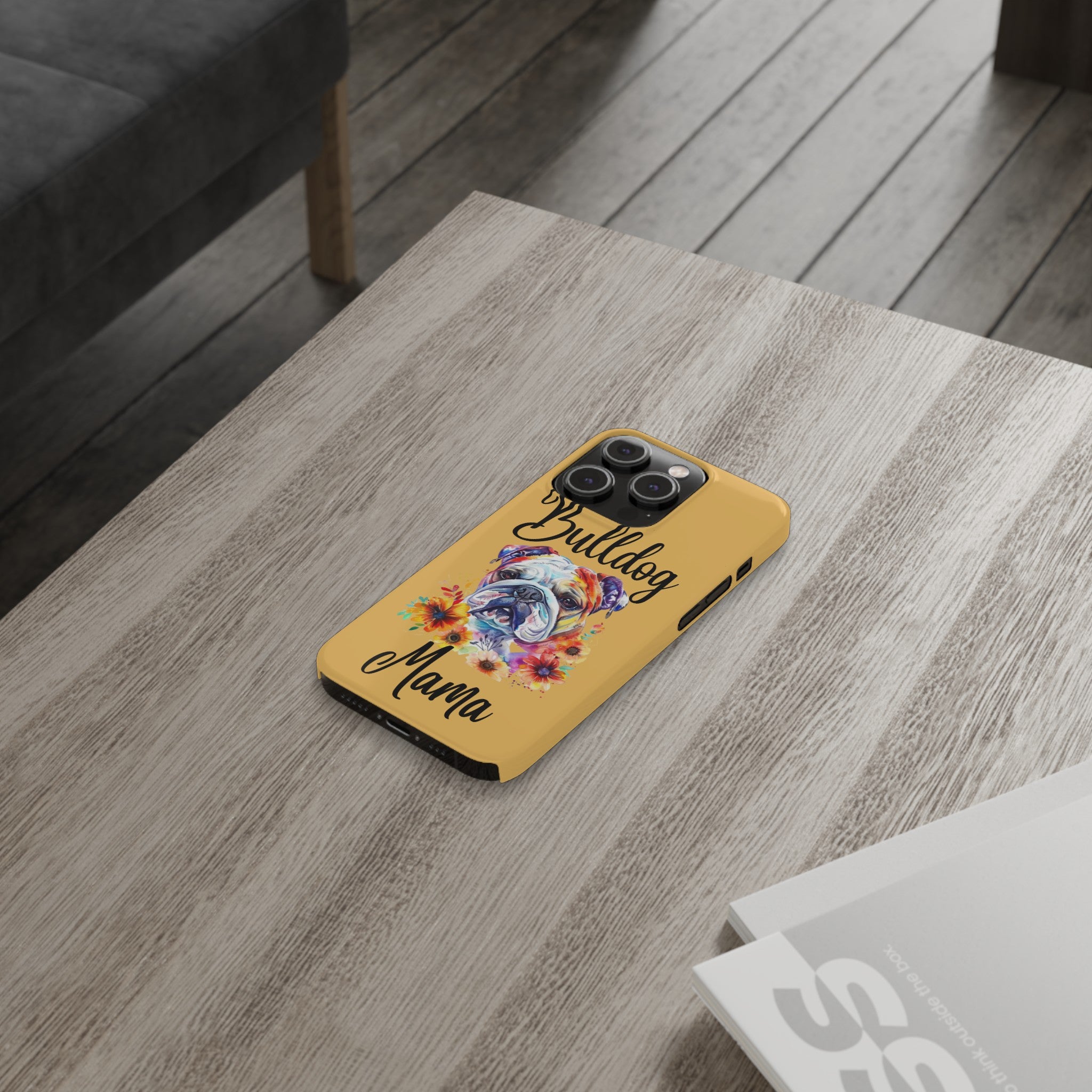 Bulldog Mama iPhone Cases (Engish)