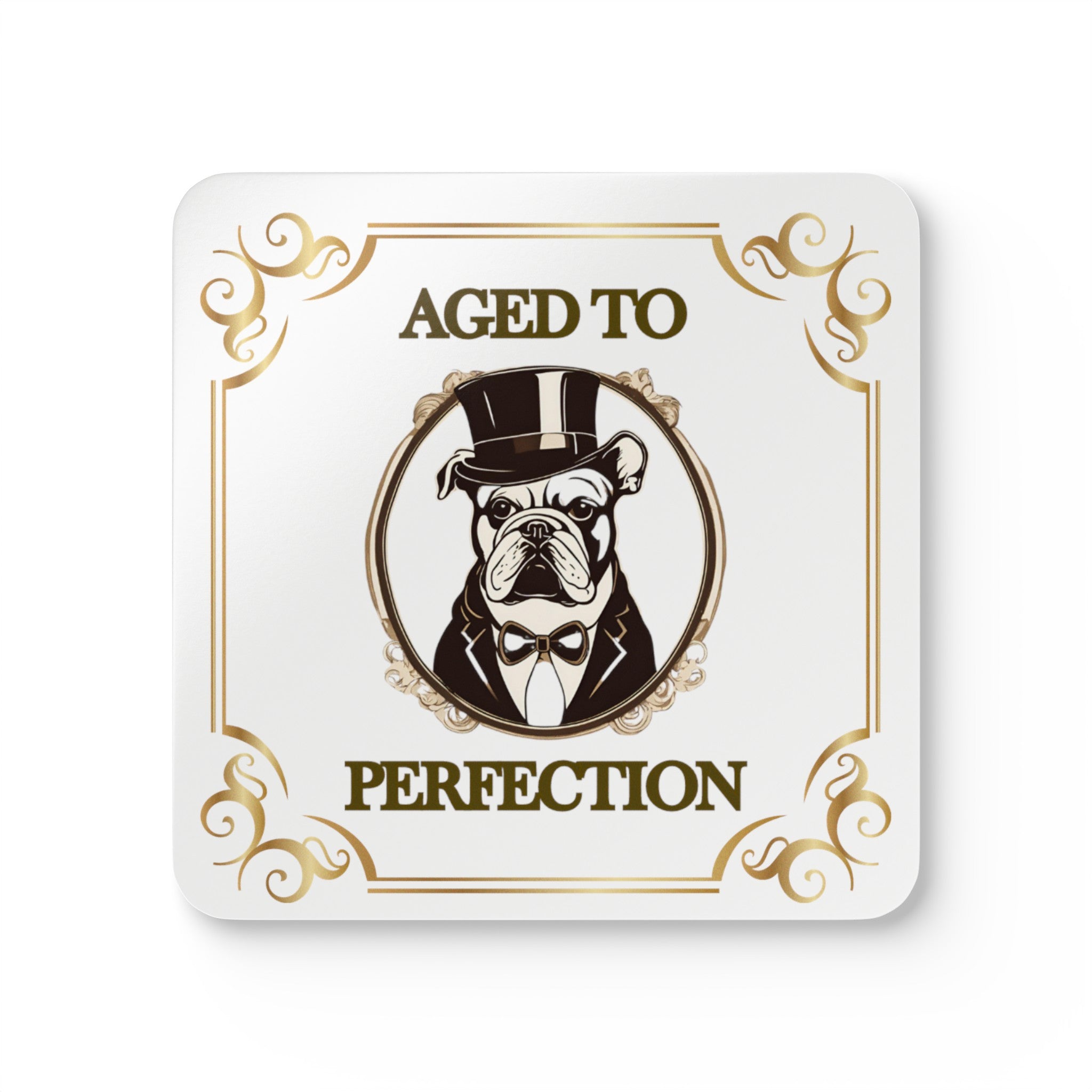 Aged to Perfection Tipsy Bully Coaster Set (English)