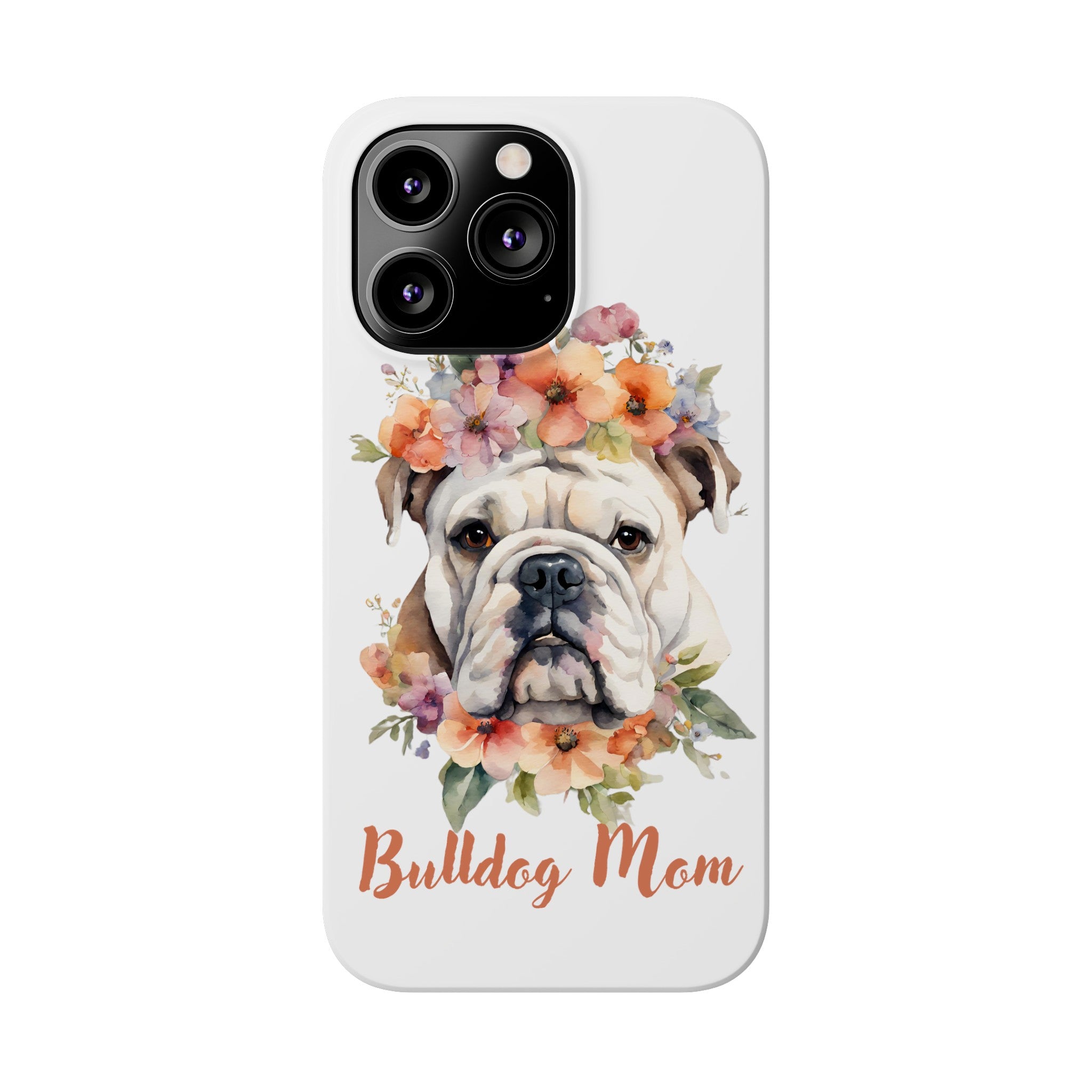 Bulldog iPhone Cases (Engish/White)