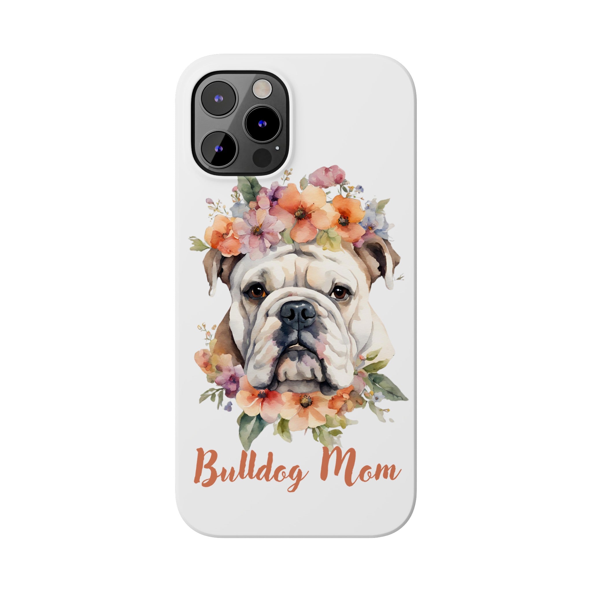 Bulldog iPhone Cases (Engish/White)