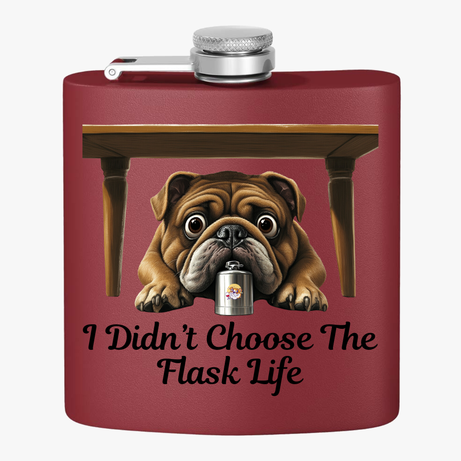Tipsy Bully Stainless Steel Flask – Bulldog Edition (English/Flask Life)