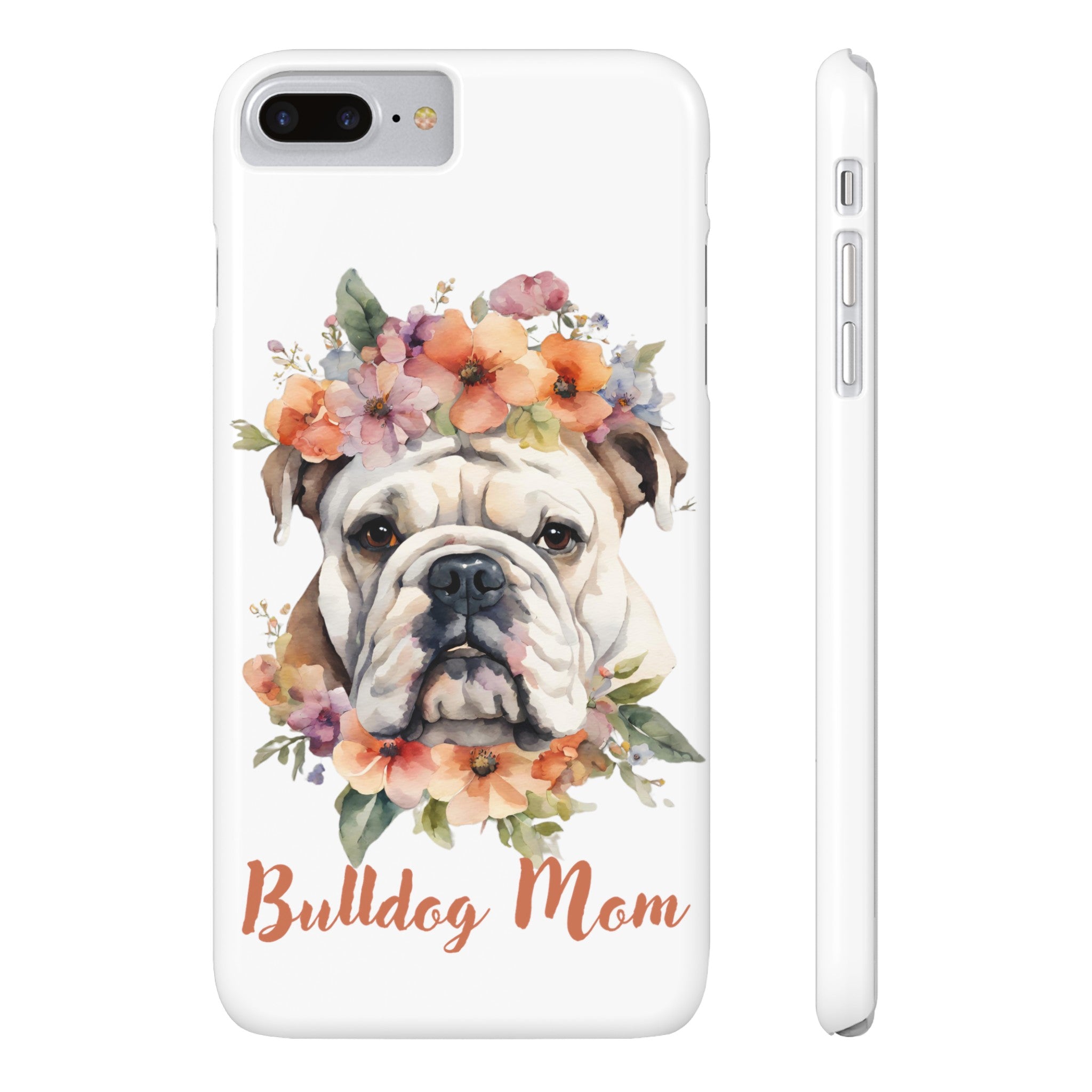 Bulldog iPhone Cases (Engish/White)
