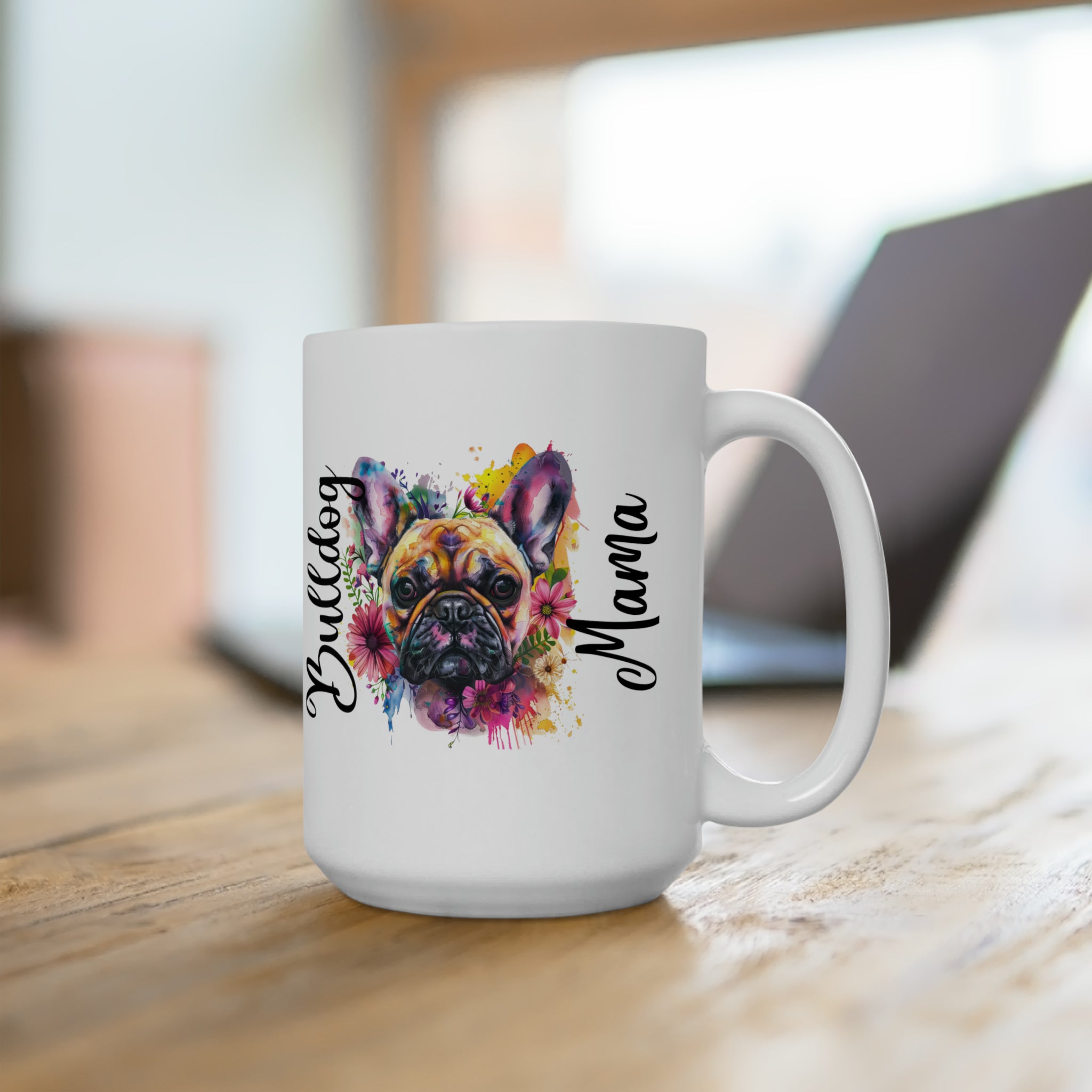 Bulldog Mama Coffee Mug (French)