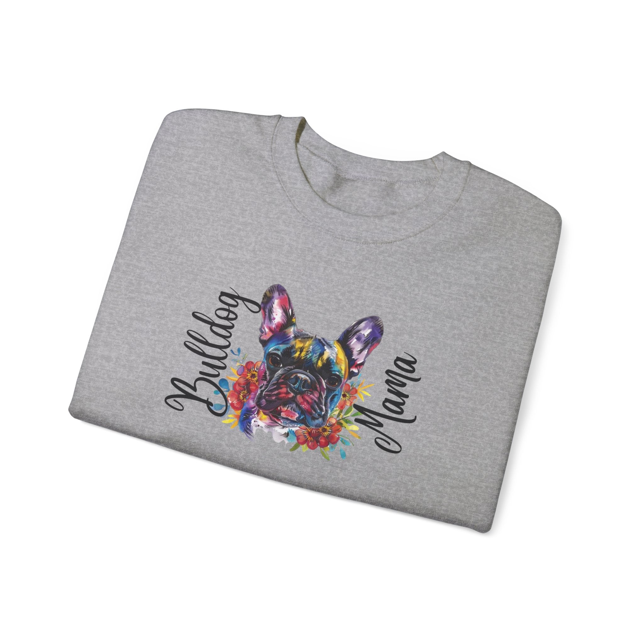 Bulldog Mama crew neck sweatshirt (French)