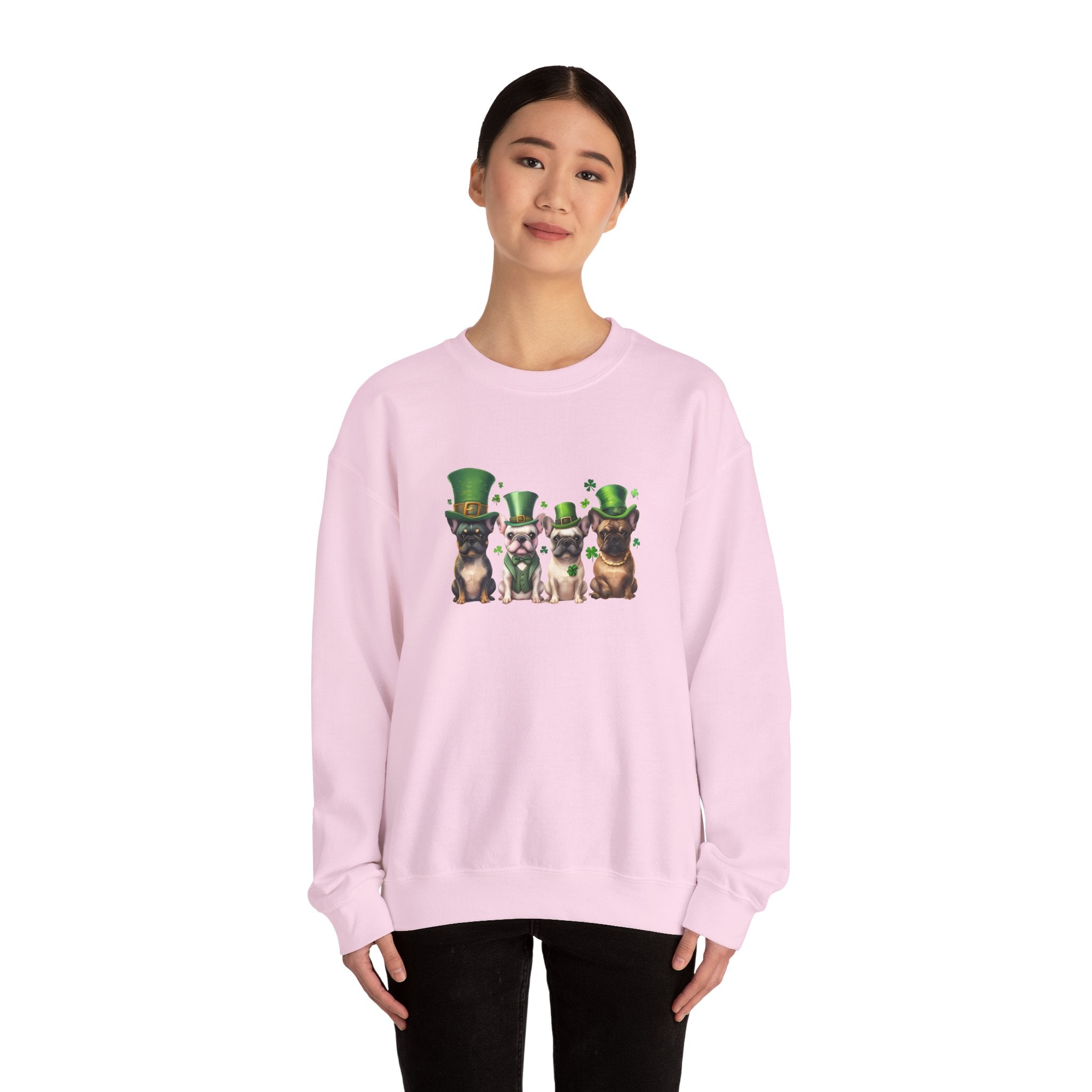 Tipsy Bully St. Patrick's Day Sweatshirt: Leprechauns (French)