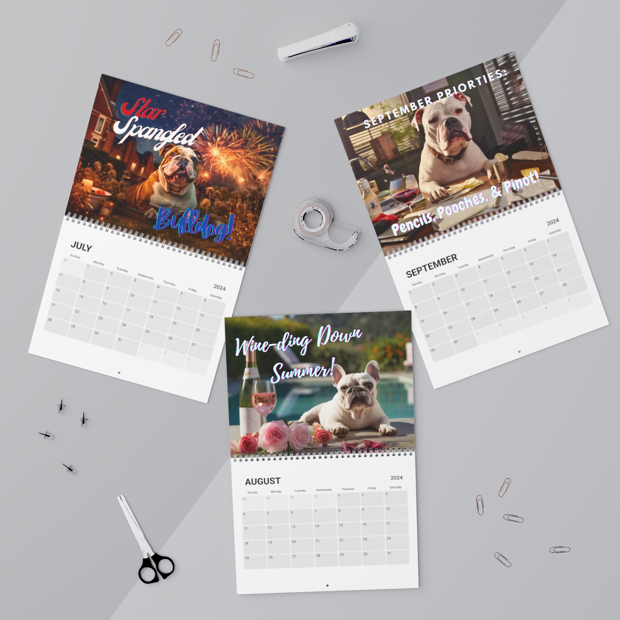 Tipsy Bully 2024 Wall Calendar
