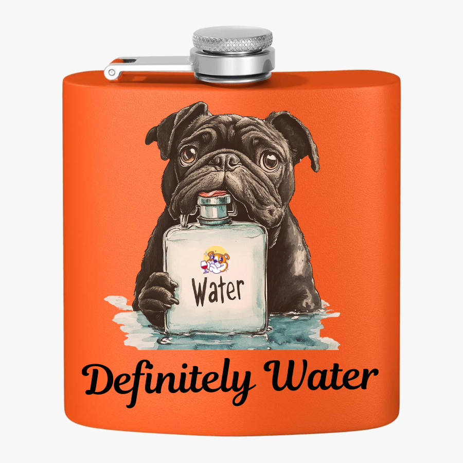 Tipsy Bully Stainless Steel Flask – Bulldog Edition (English/Water)
