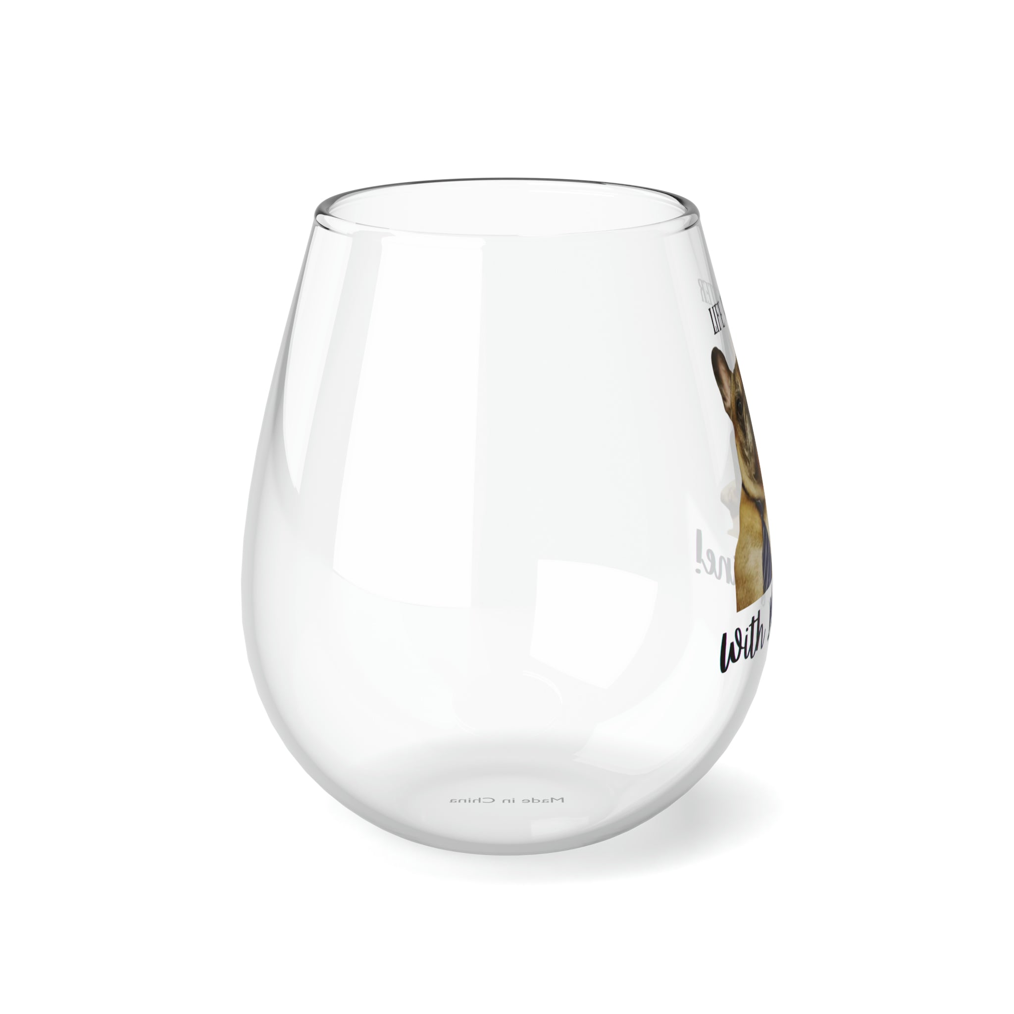 Tipsy Bully Customizable Stemless Wine Glass