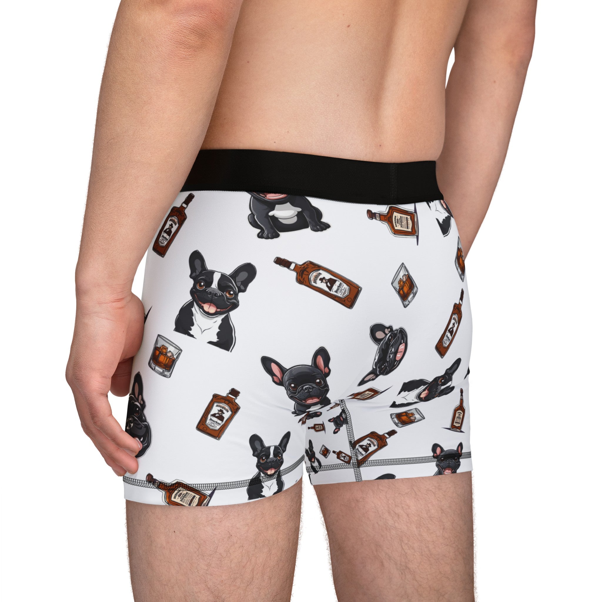Tipsy Bully Bulldogs & Bourbon Men's Underwear (French/Black)