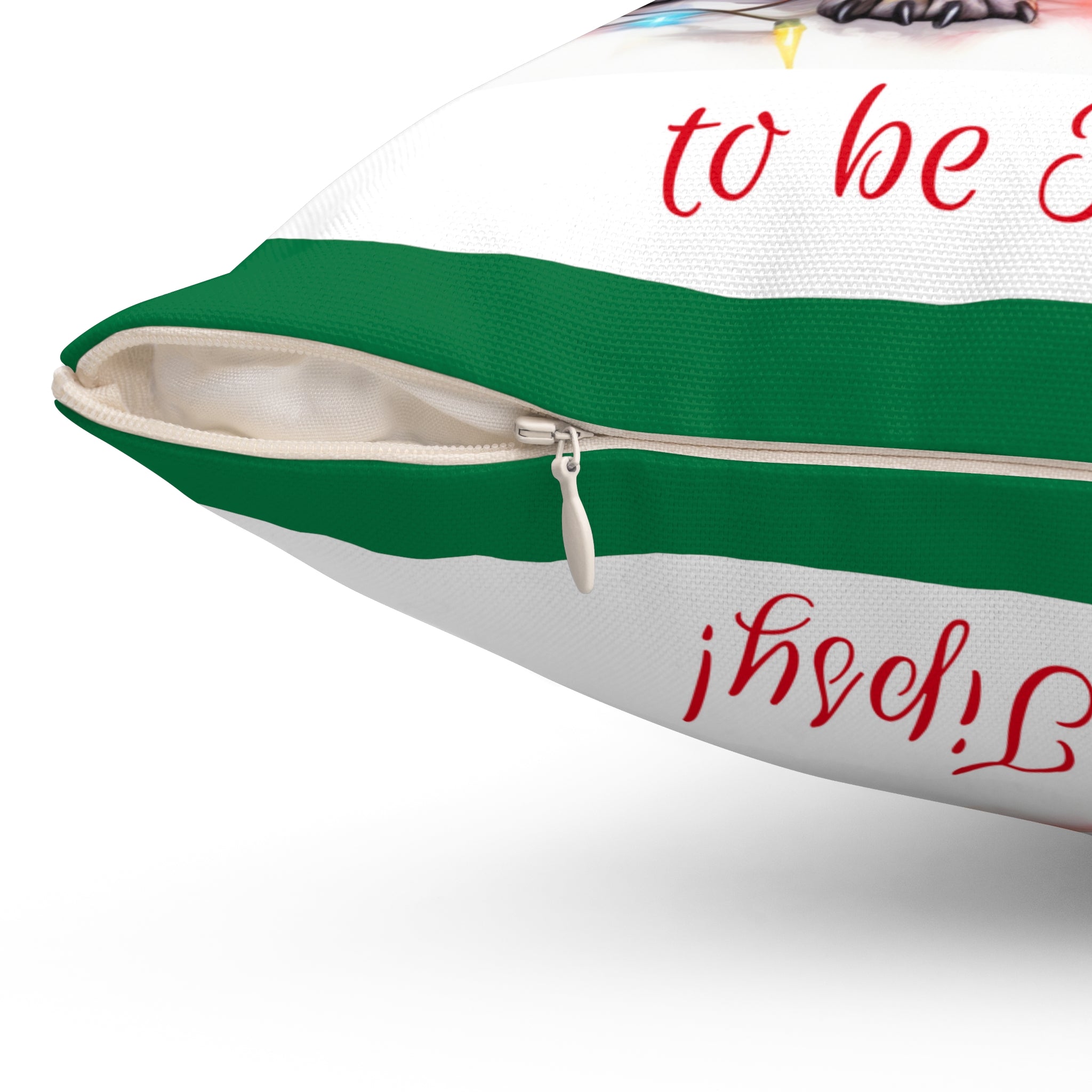 Tipsy Bully Holiday Pillow (Brown French-Tis the Season-Green)