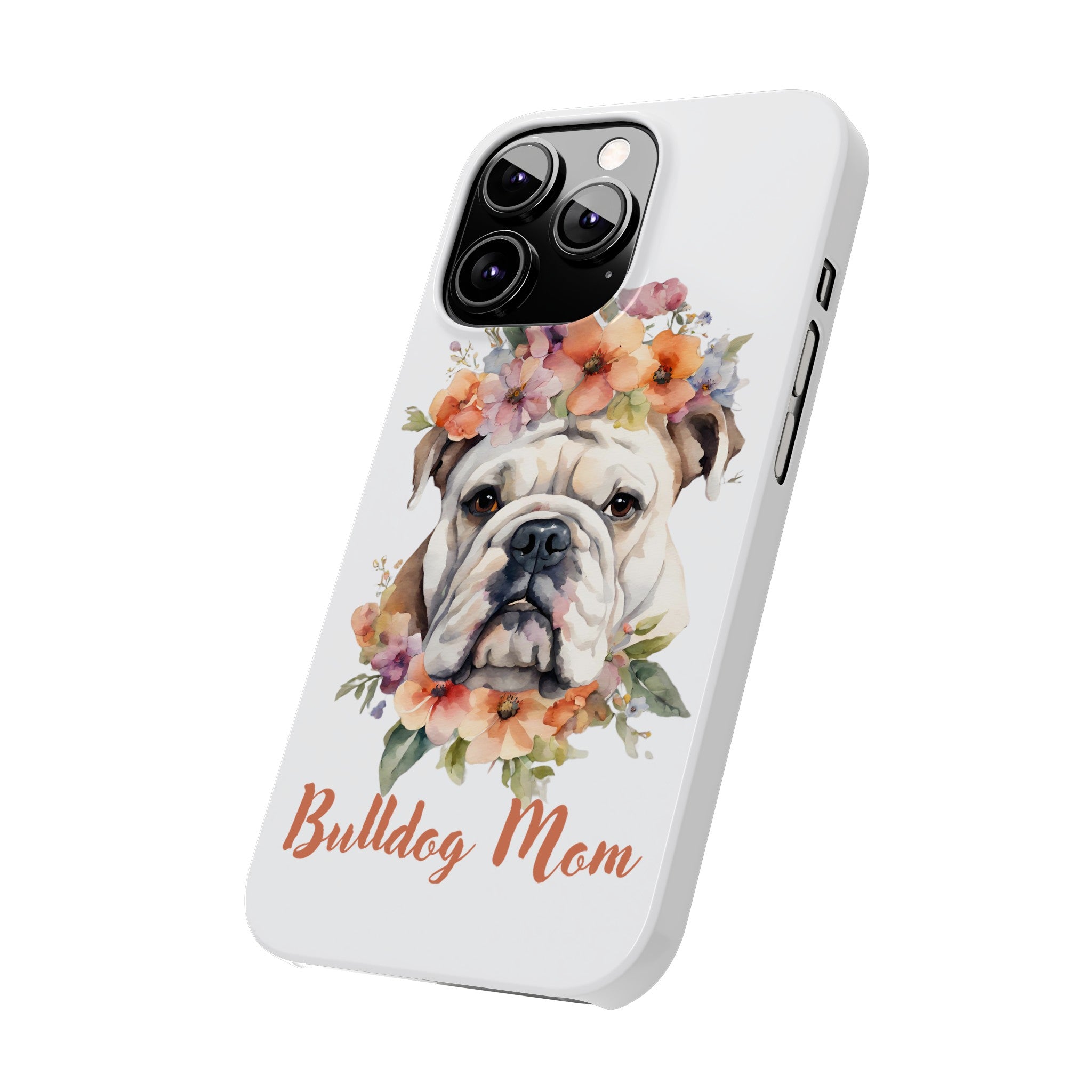 Bulldog iPhone Cases (Engish/White)