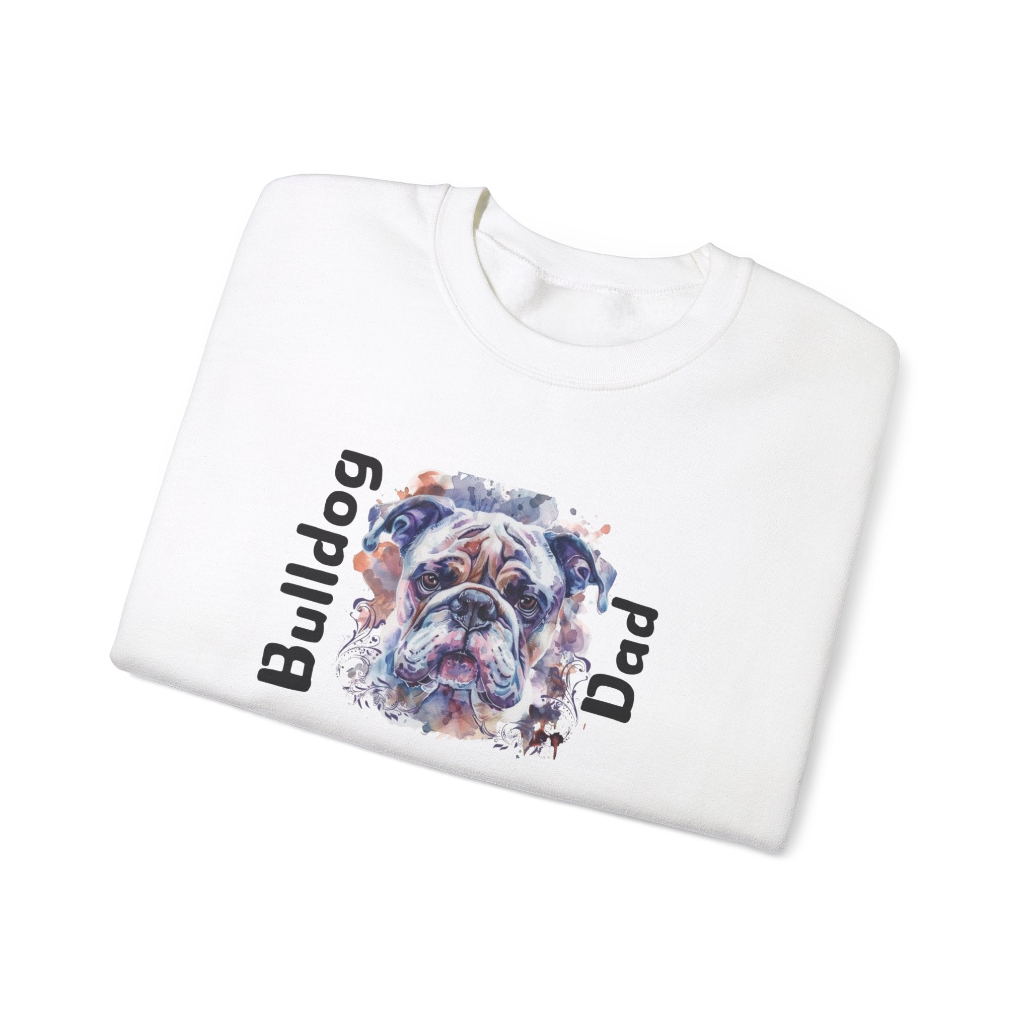 Bulldog Dad crew neck sweatshirt option 10 - English Bulldog mom gift | Tipsy Bully