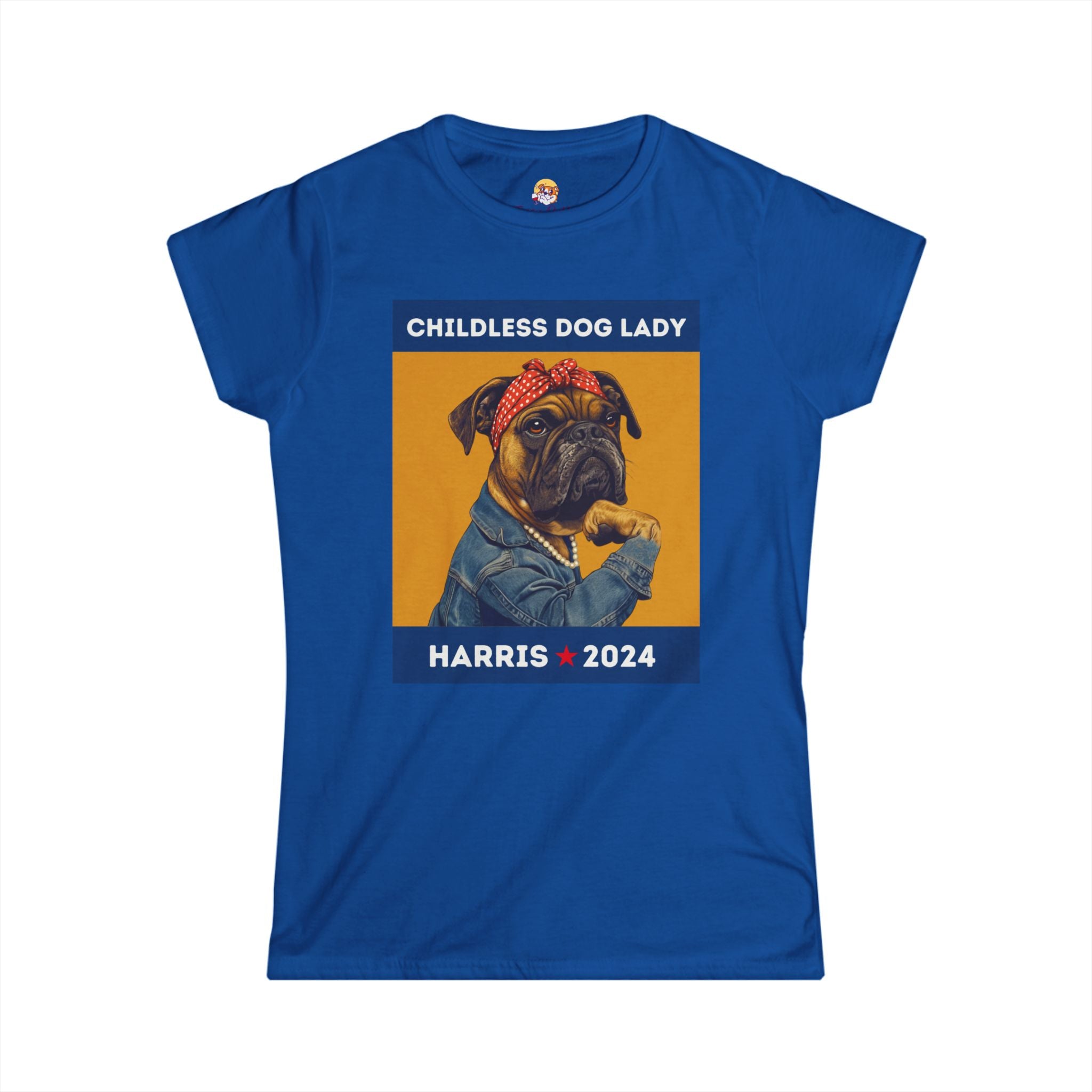 Childless Dog Lady - Women's Softstyle Tee (Lauren)