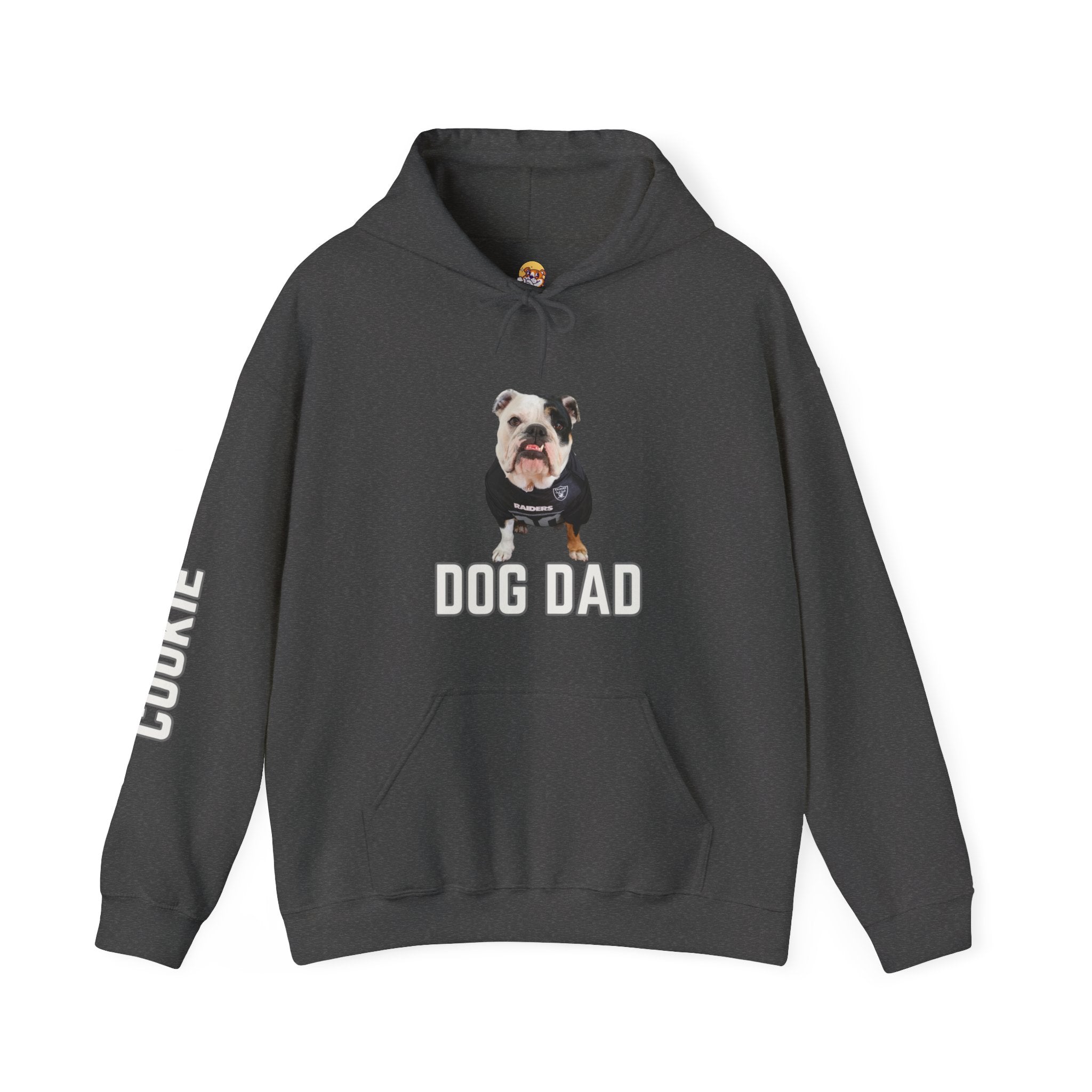 CustomDog Dad/Dog Mom Hoodie with Your Bulldog's Picture & Name - English Bulldog mom gift | Tipsy Bully