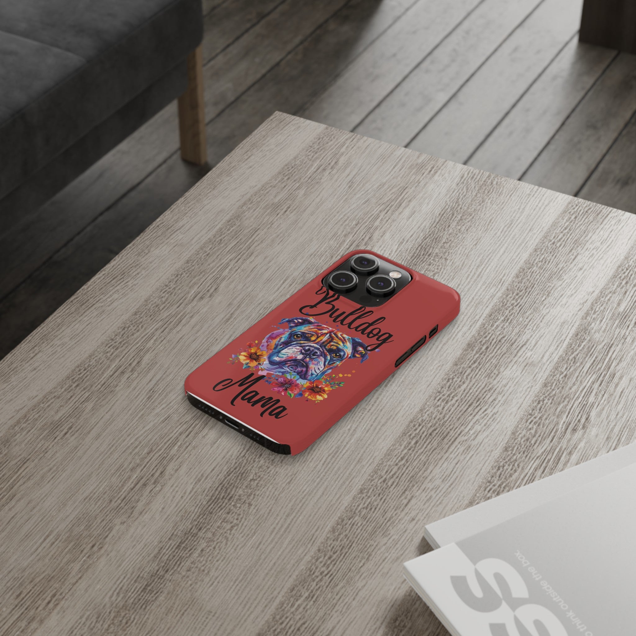 Bulldog Mama iPhone Cases (Engish)