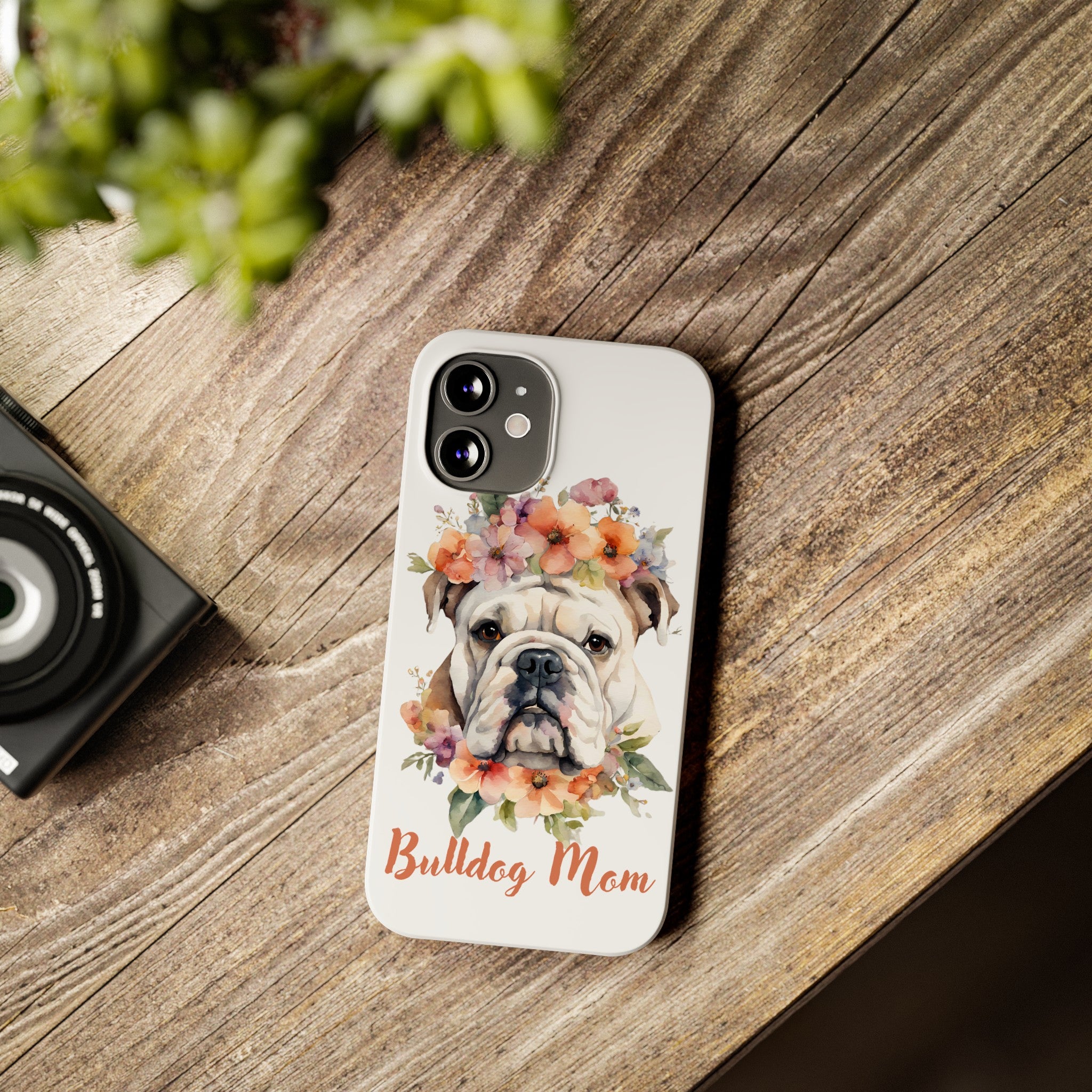 Bulldog iPhone Cases (Engish/White)