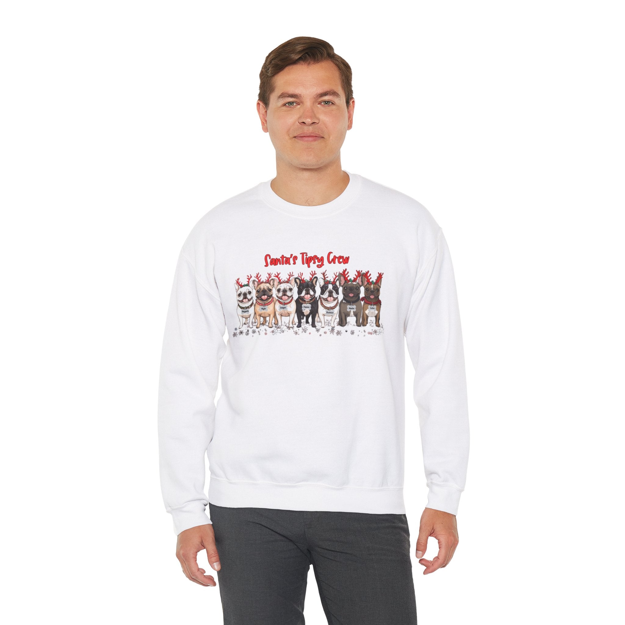 “Santa’s Tipsy Crew” Christmas Crewneck Sweatshirt - Unisex (English)