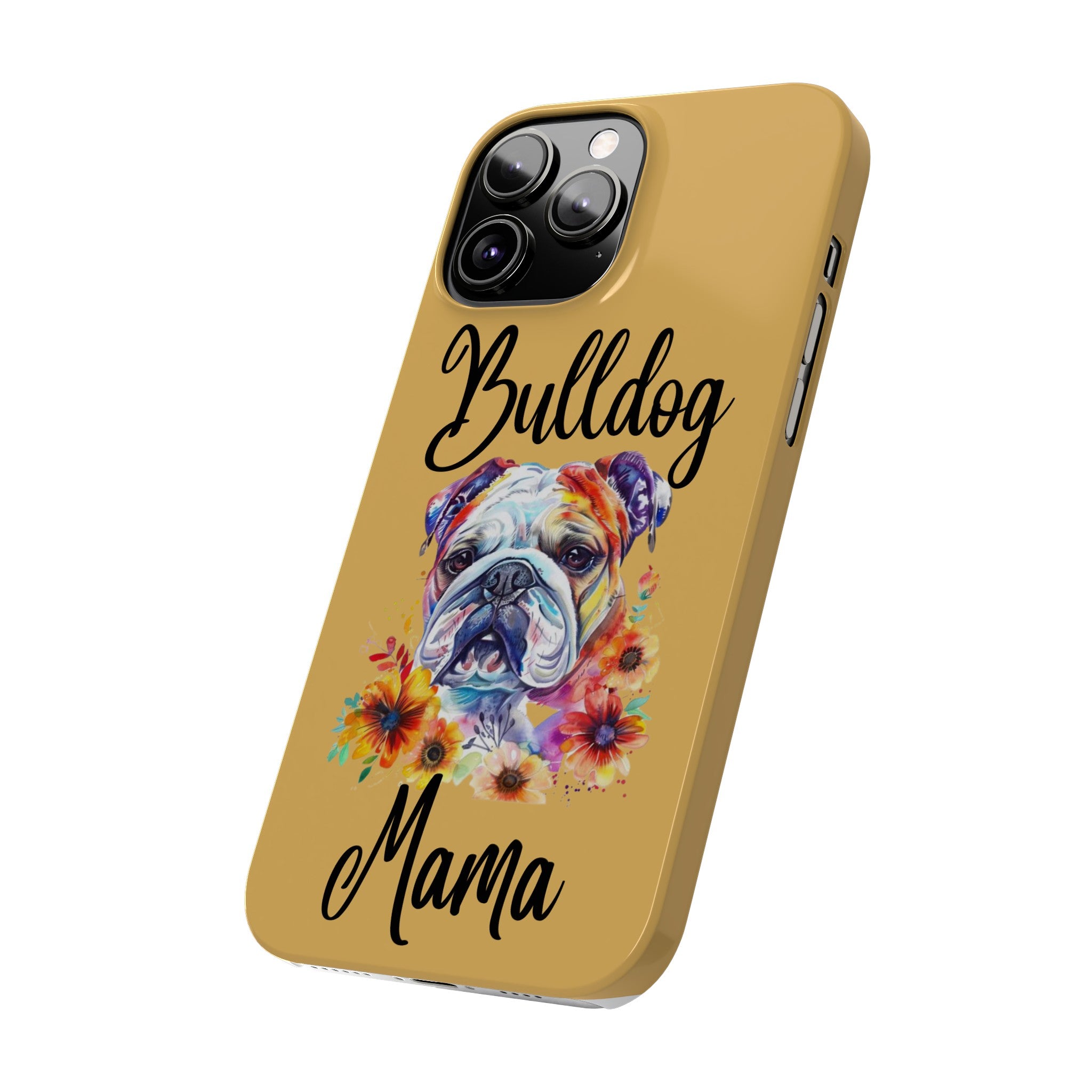 Bulldog Mama iPhone Cases (Engish)
