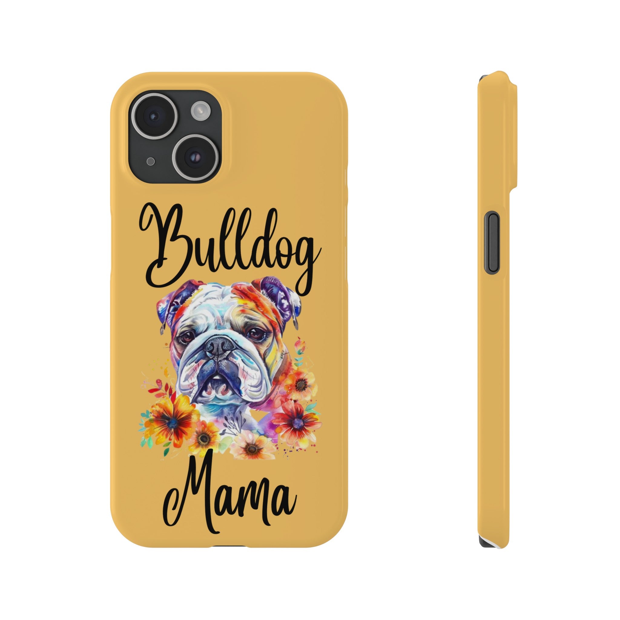 Bulldog Mama iPhone Cases (Engish)
