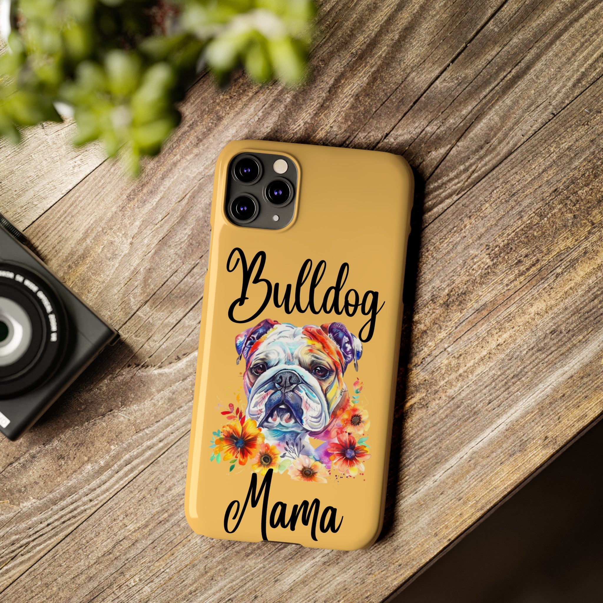 Bulldog Mama iPhone Cases (Engish)