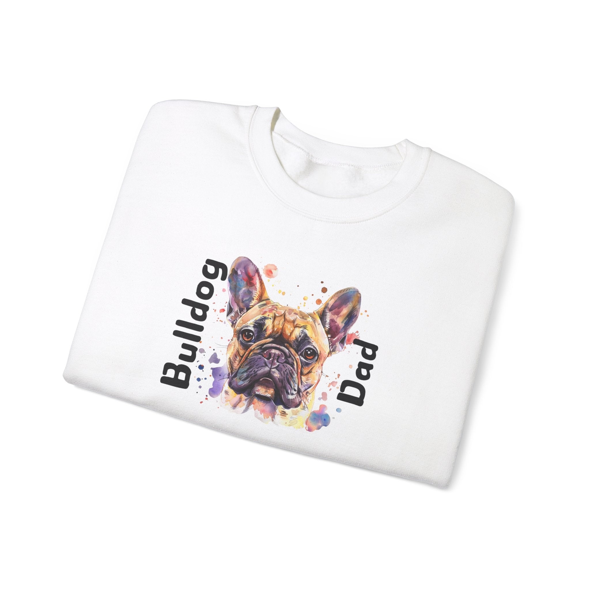 Bulldog Dad crew neck sweatshirt (French)