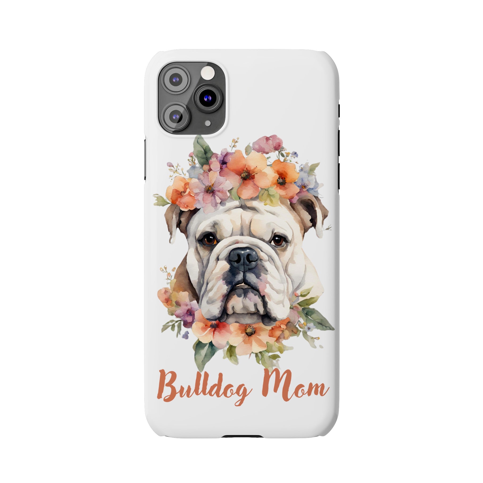 Bulldog iPhone Cases (Engish/White)