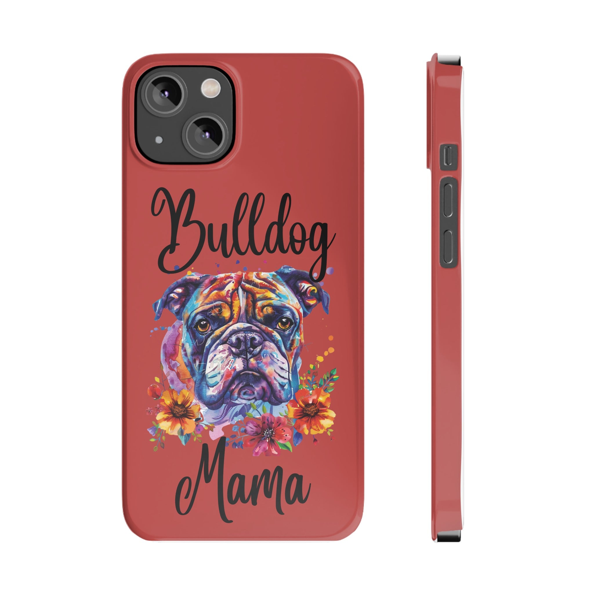 Bulldog Mama iPhone Cases (Engish)