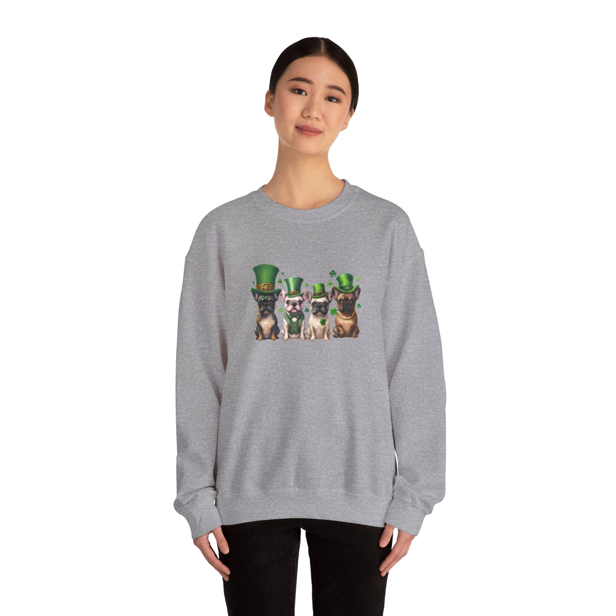 Tipsy Bully St. Patrick's Day Sweatshirt: Leprechauns (French)